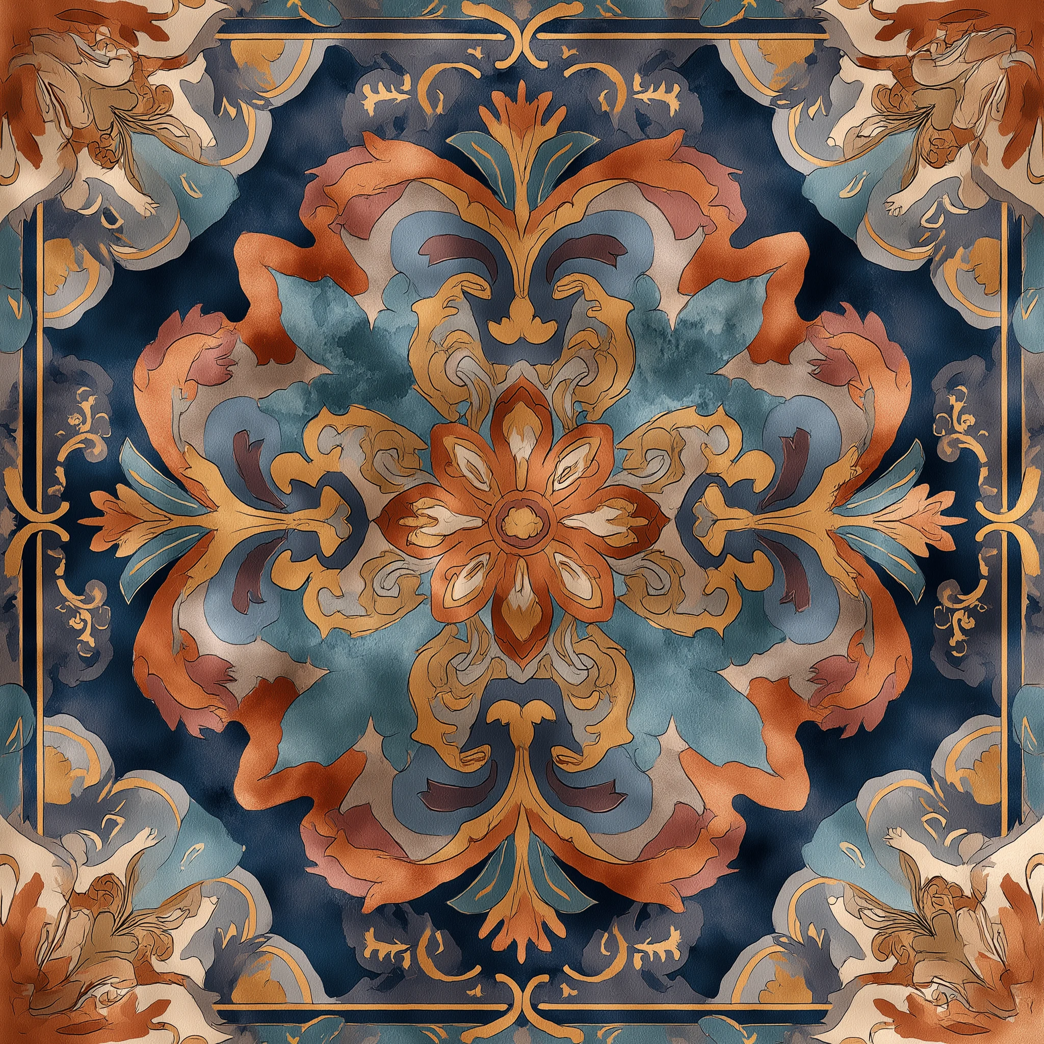 Amber Relic İpek Fular | Pure Paris