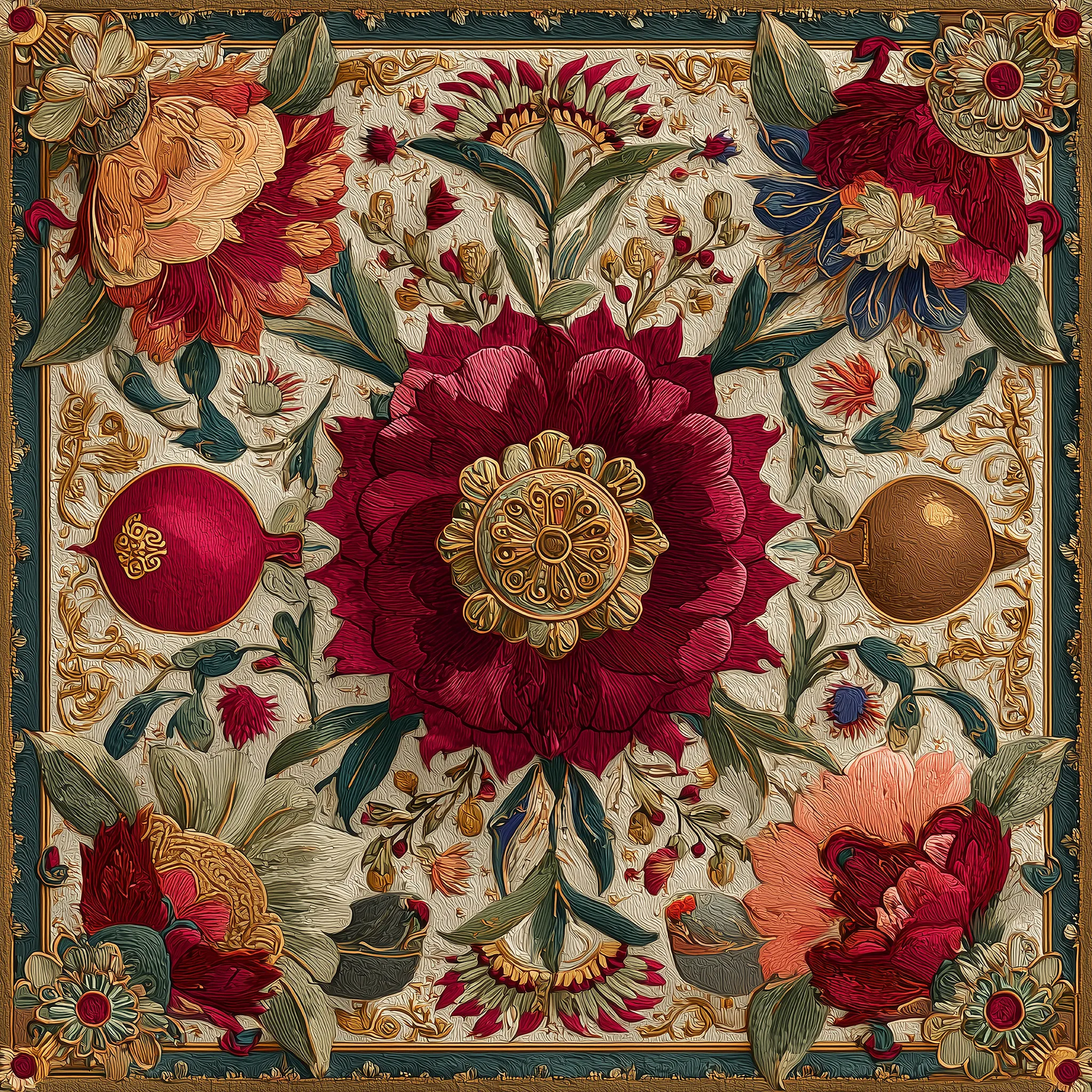 Heritage Blossom İpek Fular | Pure Paris