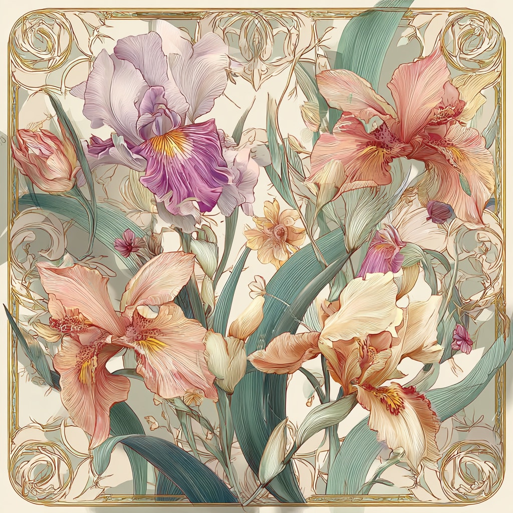 Iris Élysée Twill Saten Eşarp