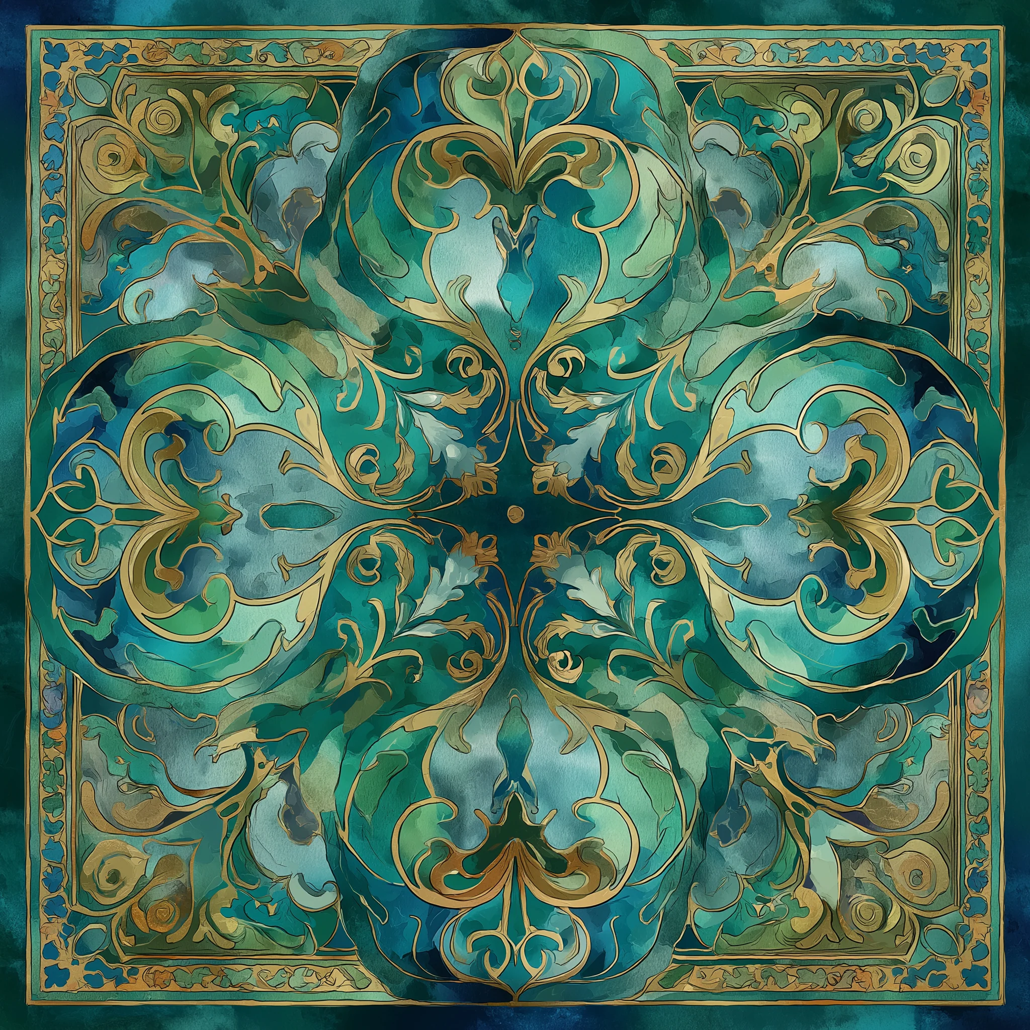 Jade Reverie İpek Fular | Pure Paris