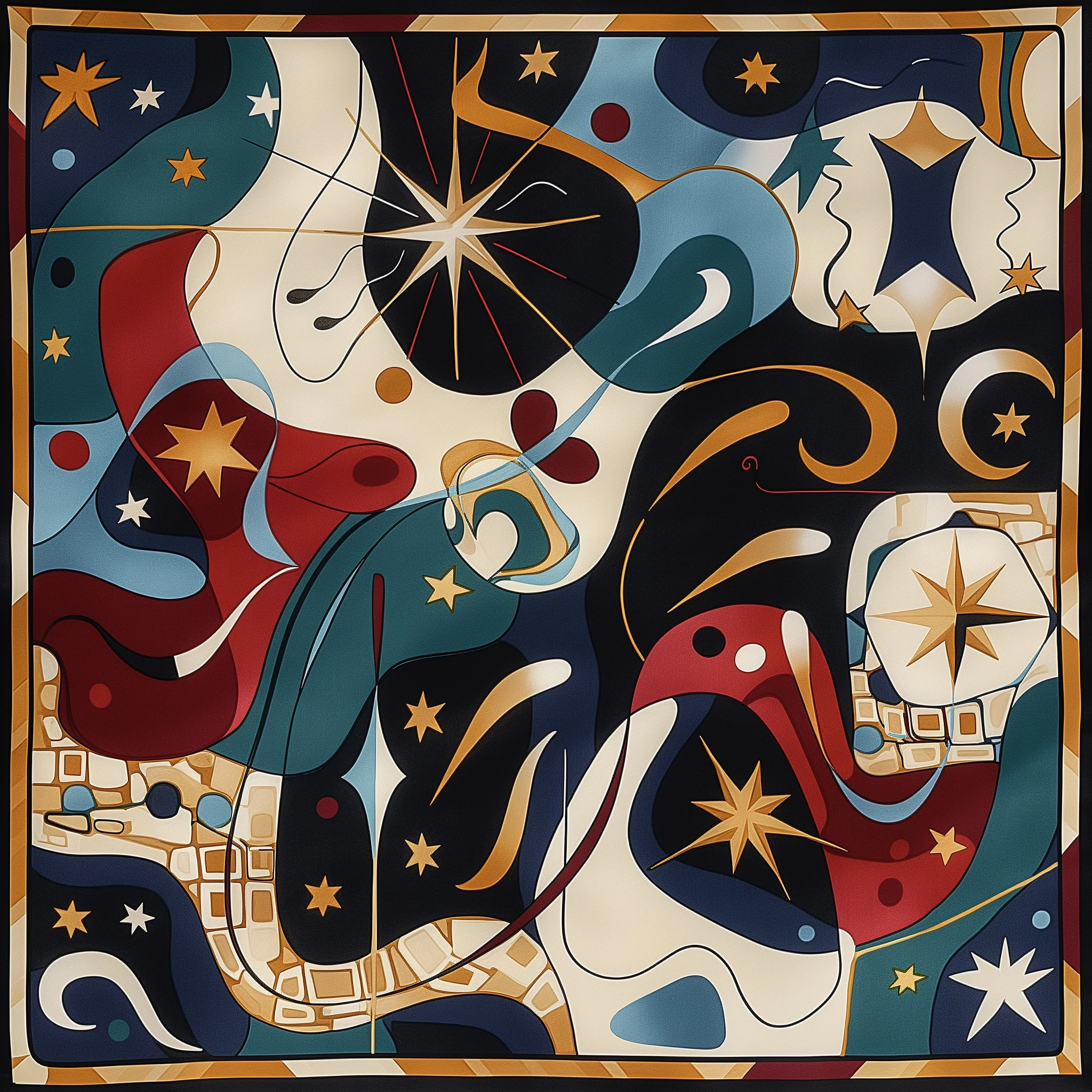 Cosmic Mirage İpek Fular | Pure Paris