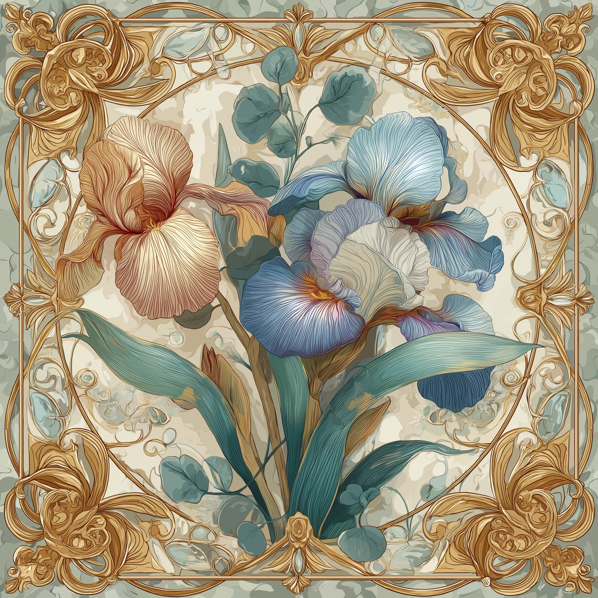 Aqua Éternelle Twill Saten Eşarp