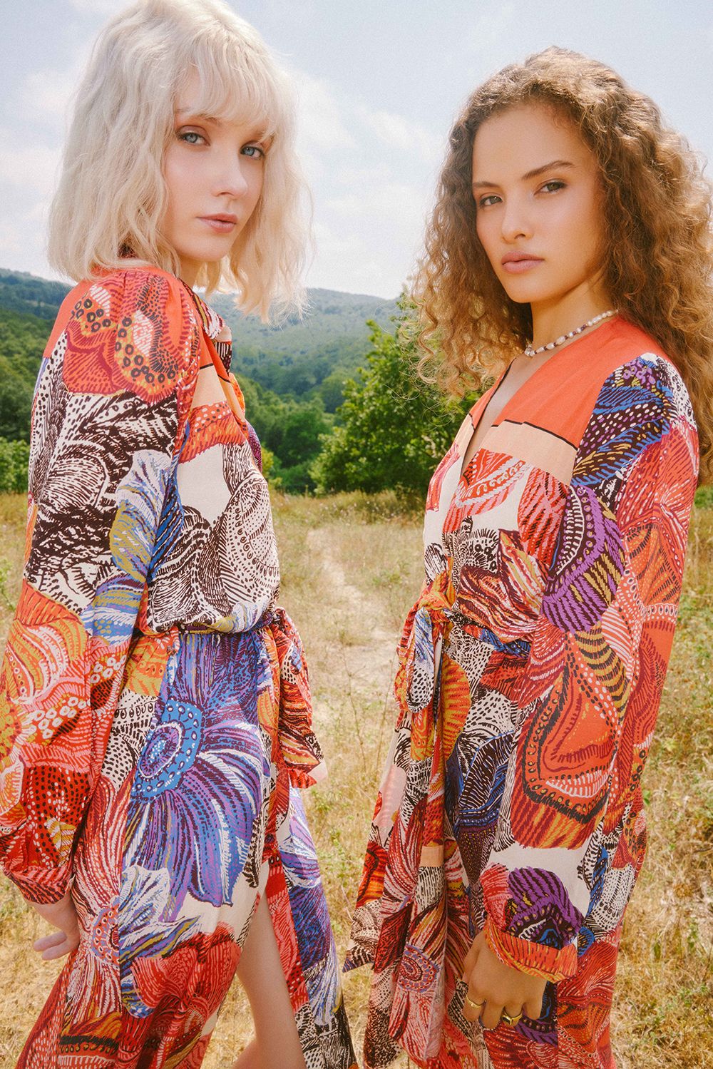 Blooming Garden Wrap Dress