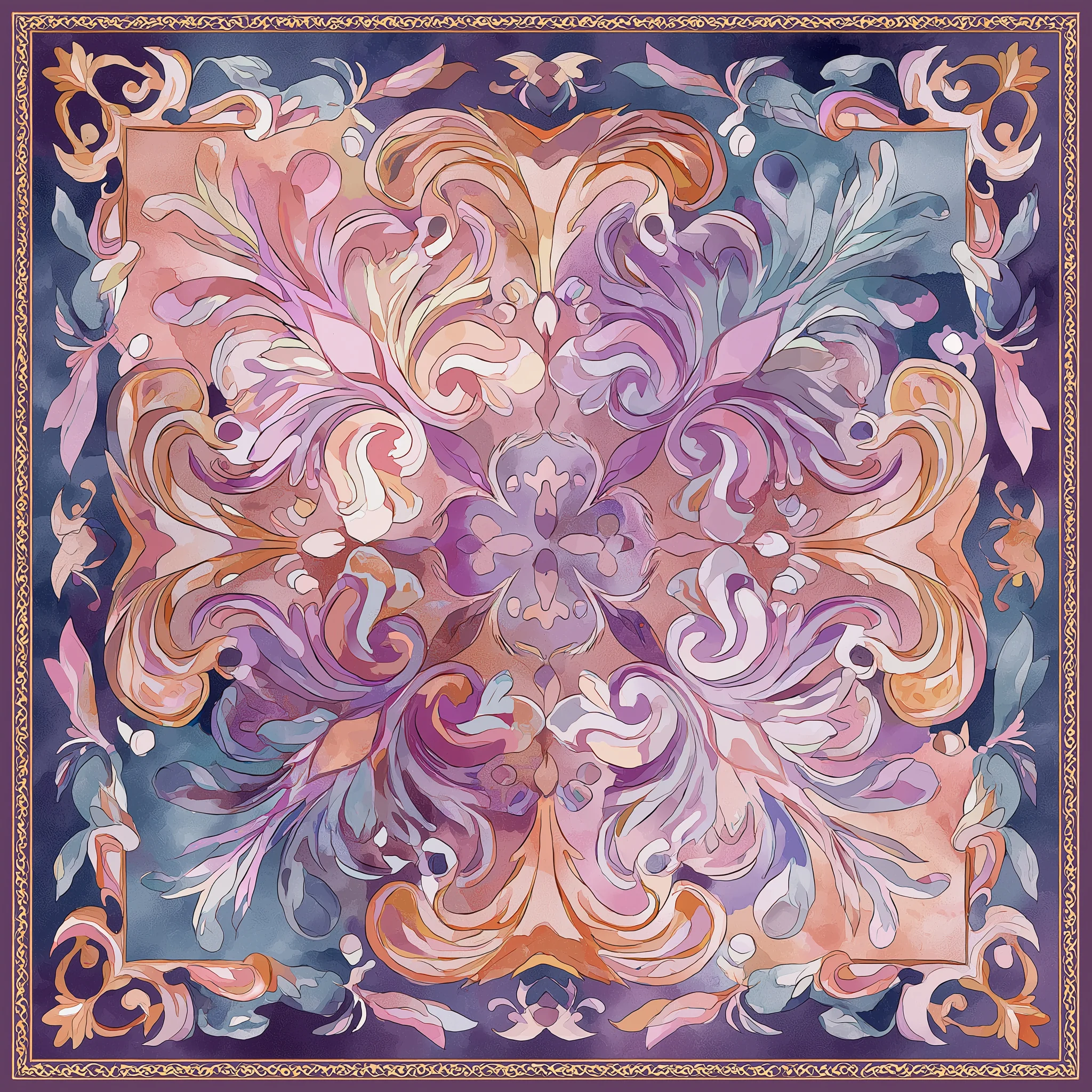 Amethyst Whisper İpek Fular | Pure Paris