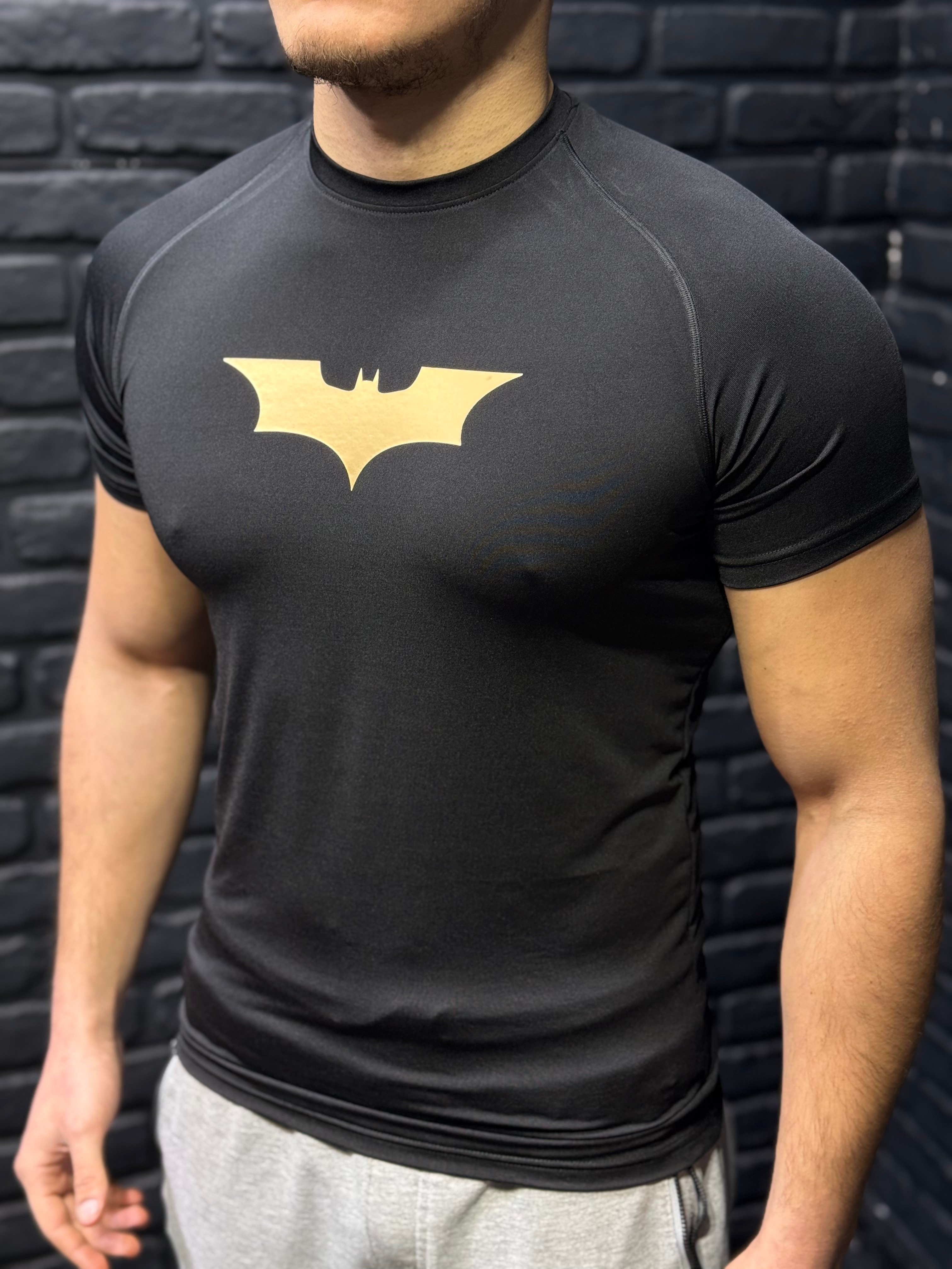 Batman Compression T-Shirt - Siyah - Gold