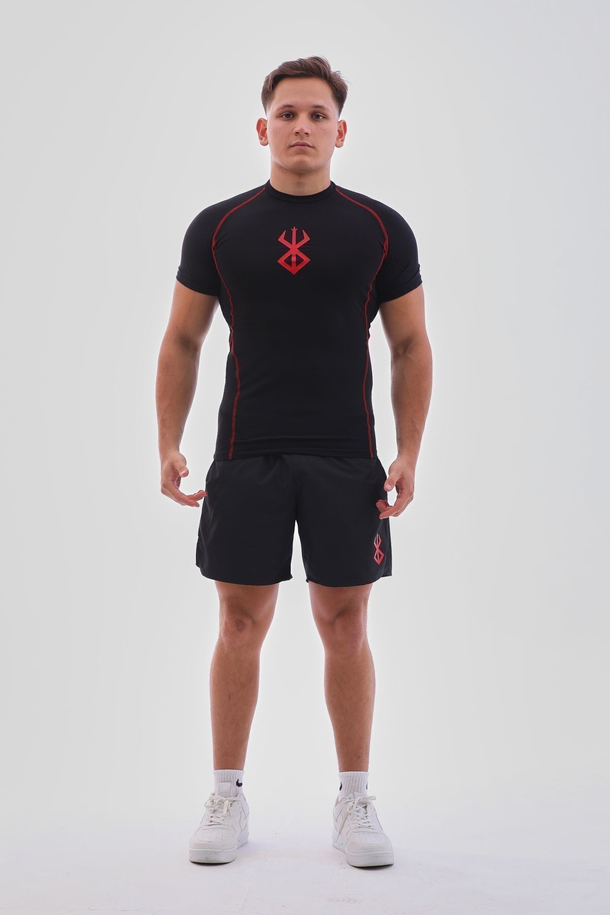 Anime Berserk Compression Tişört Fit Spor Siyah