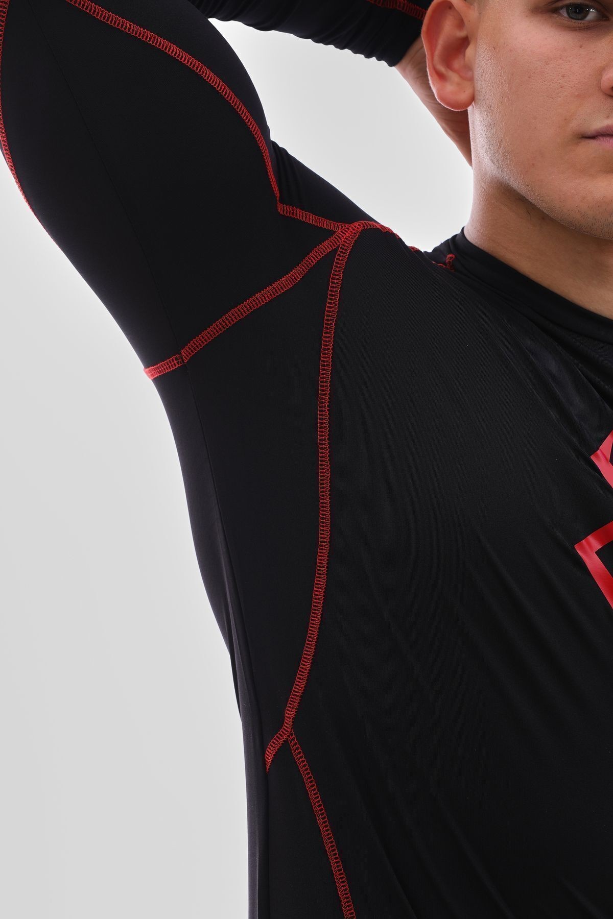 Erkek Spor Body Berserk Anime Compression T-shirt Fit Esnek