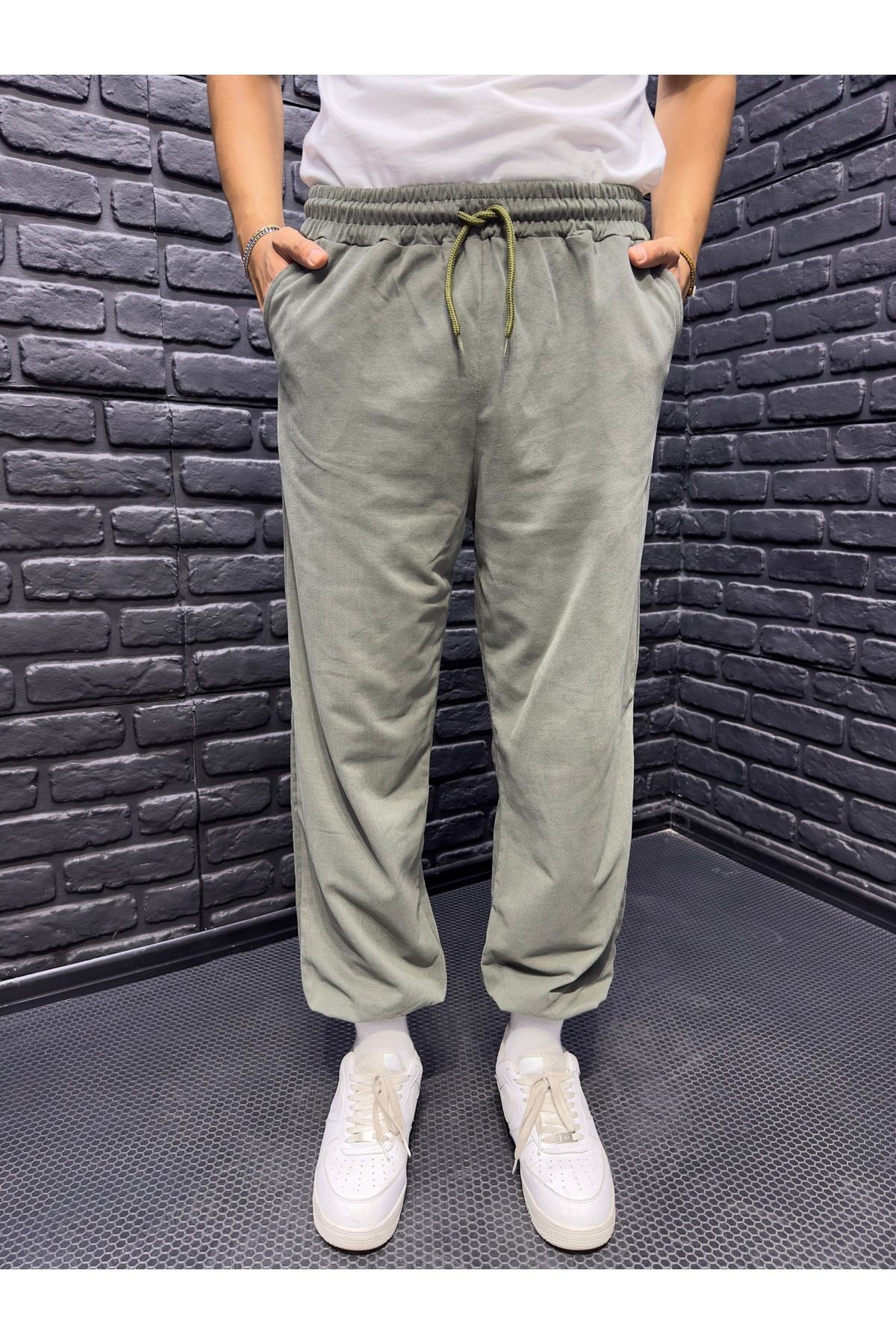 Erkek Jogger Eşofman Altı Rahat Spor Eşofman Altı %100 Pamuk