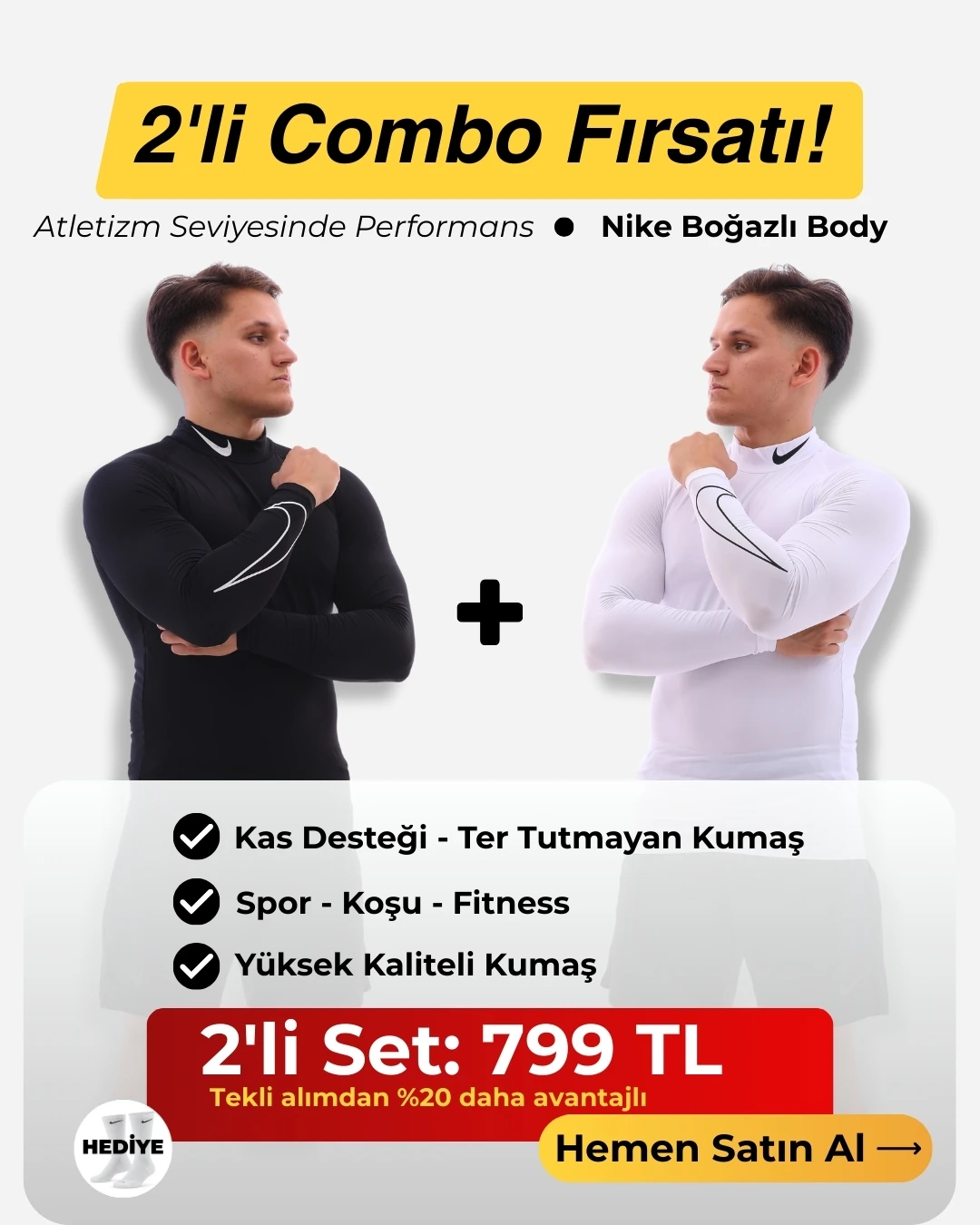 İkili Boğazlı Compression Body