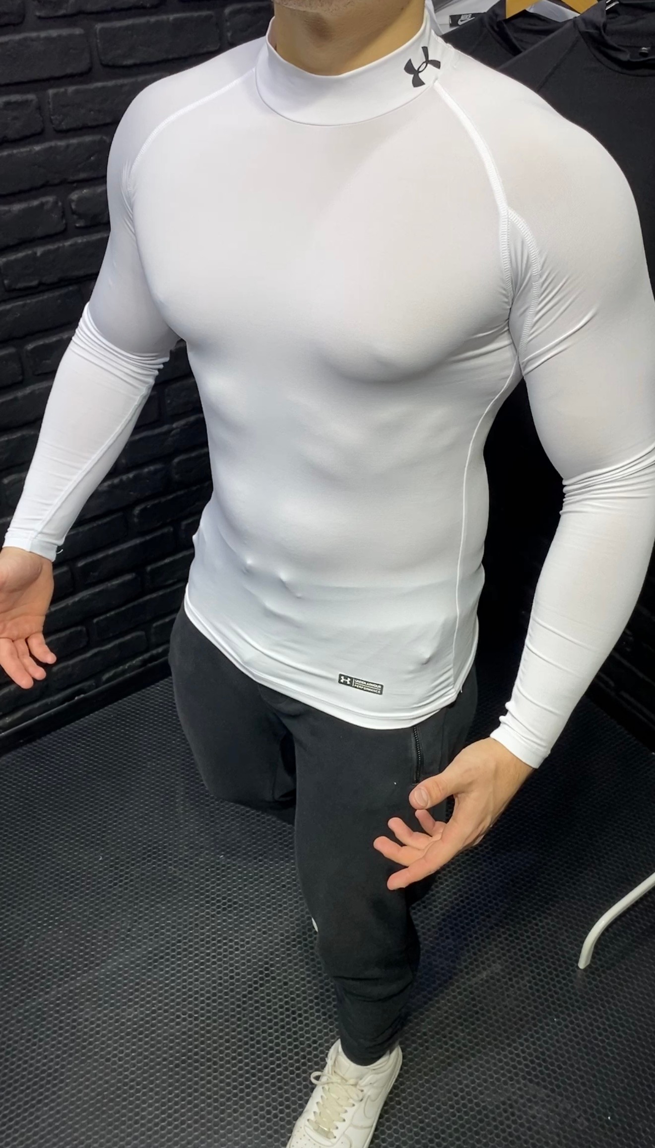 Under Armour Boğazlı Compression Body - Beyaz
