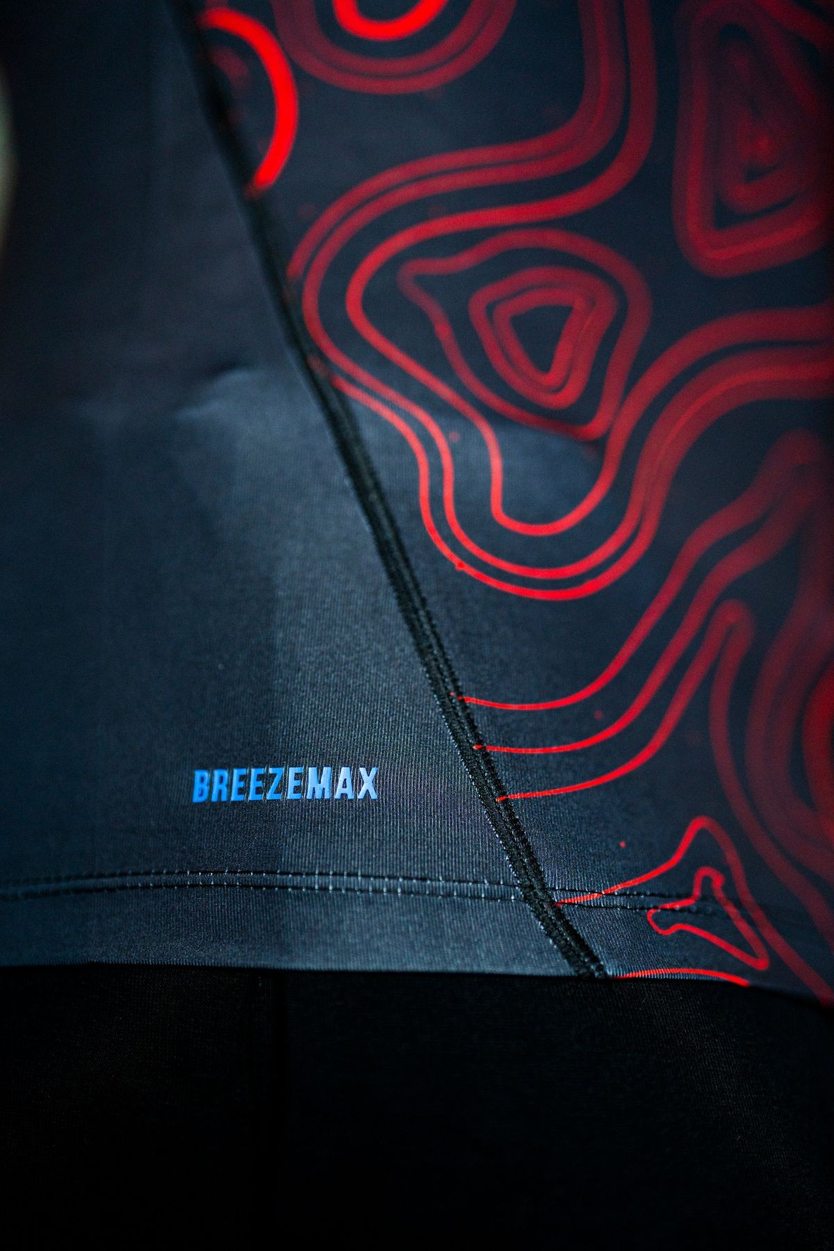BreezyMax Red Wavy Compression Tshirt