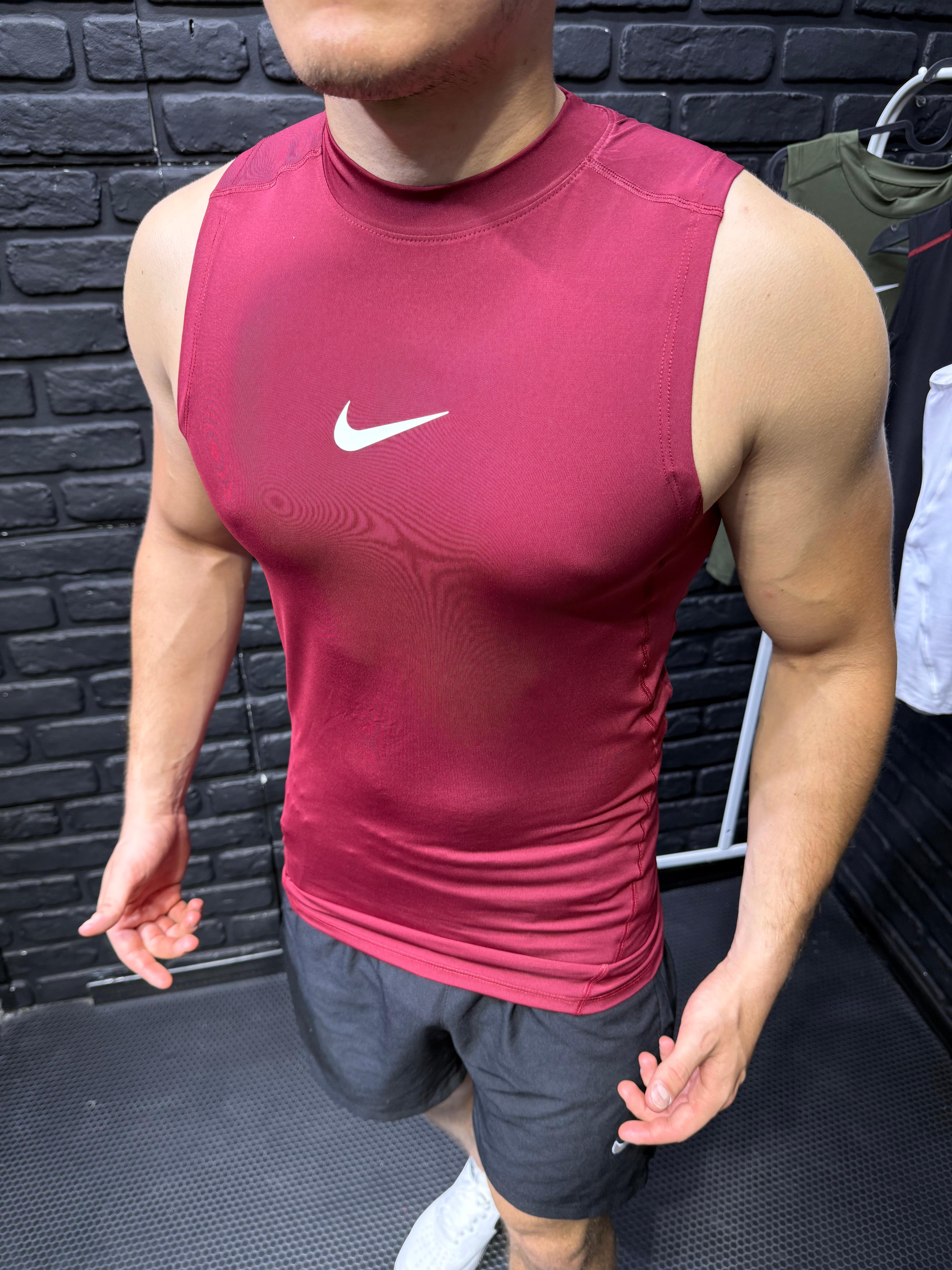 Nike Compression Atlet - Bordo