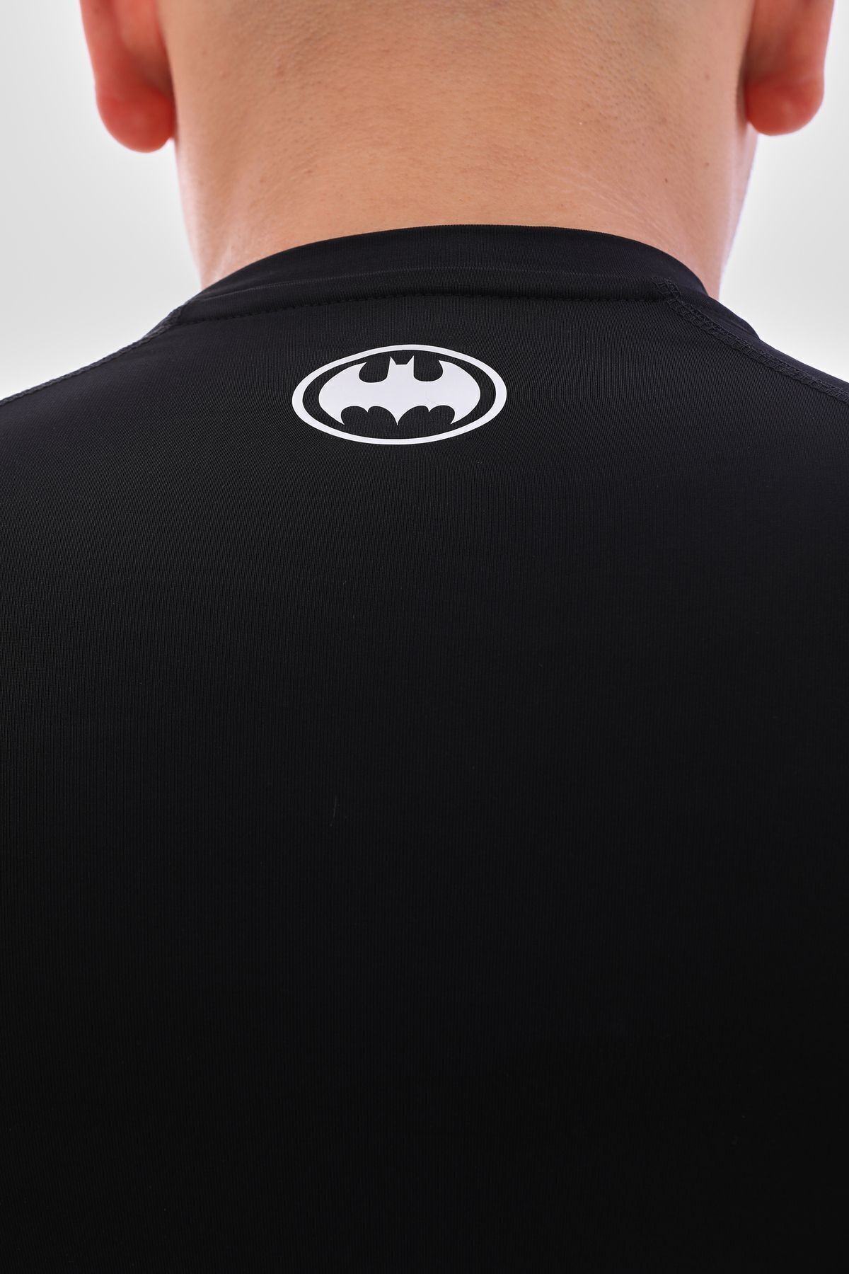 Erkek Compression Tişört Batman Baskılı Siyah Spor Body