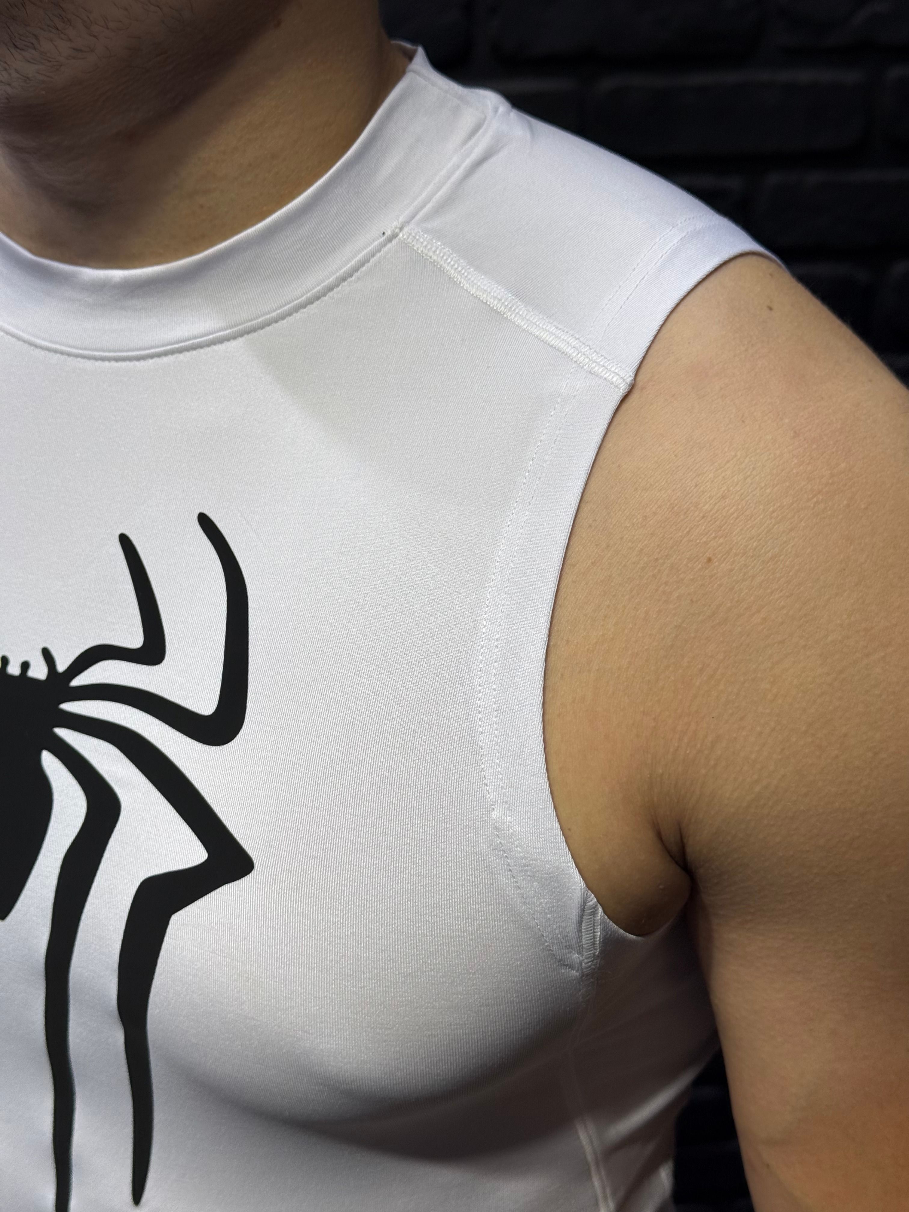 Spider Compression Atlet - Beyaz