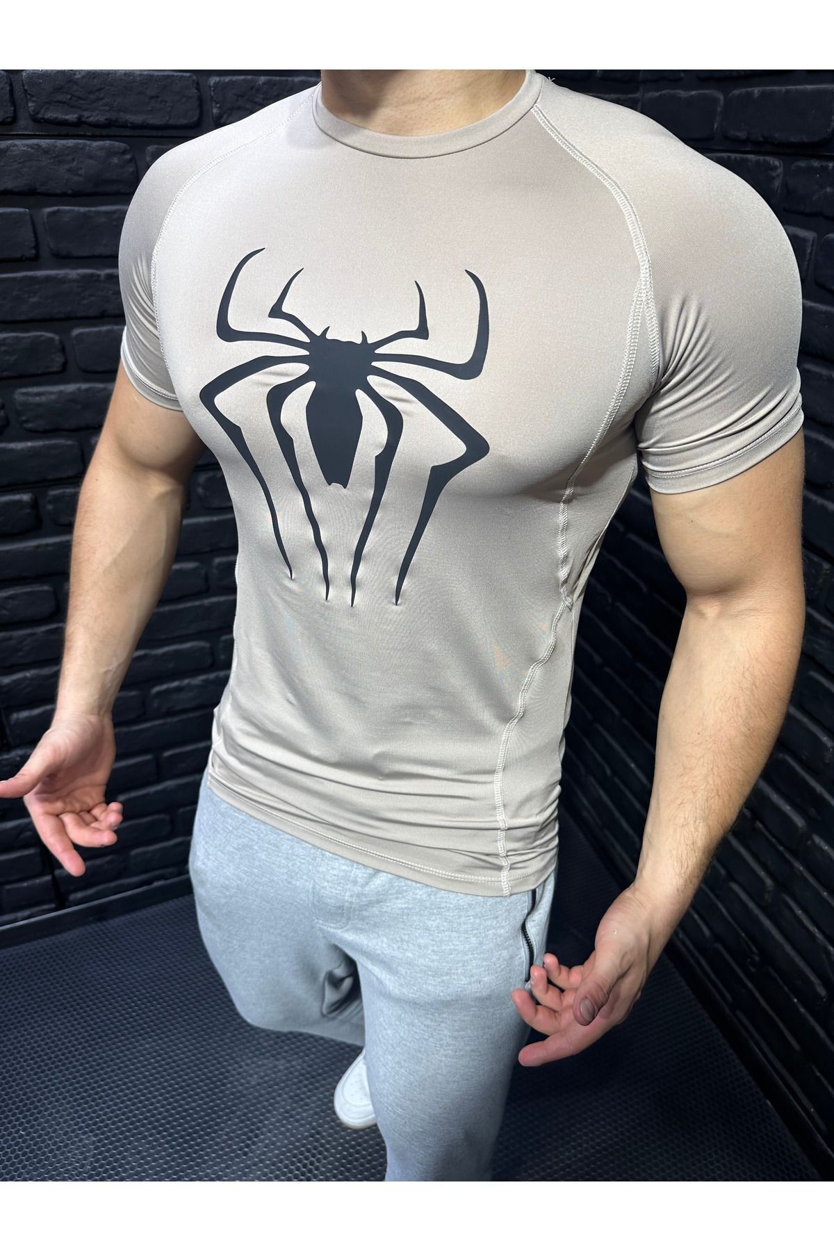 Fit Spor Tam Beden Erkek Kısa Kollu Compression Tişört