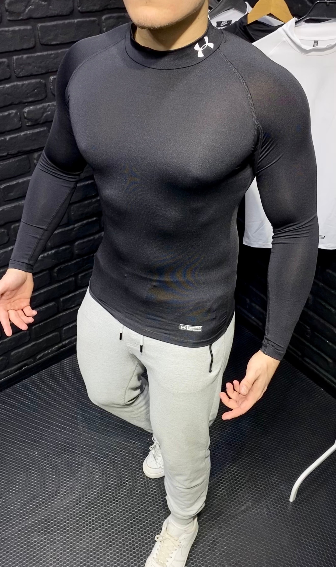 Under Armour Boğazlı Compression Body - Siyah