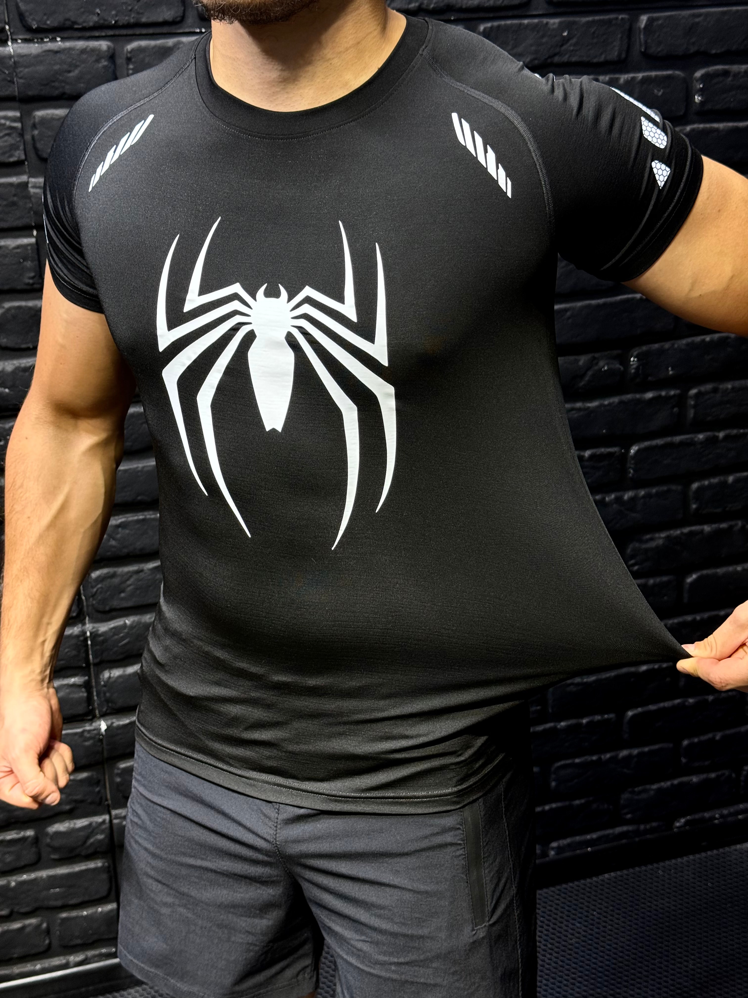 Spider Pro Compression T-Shirt - Siyah
