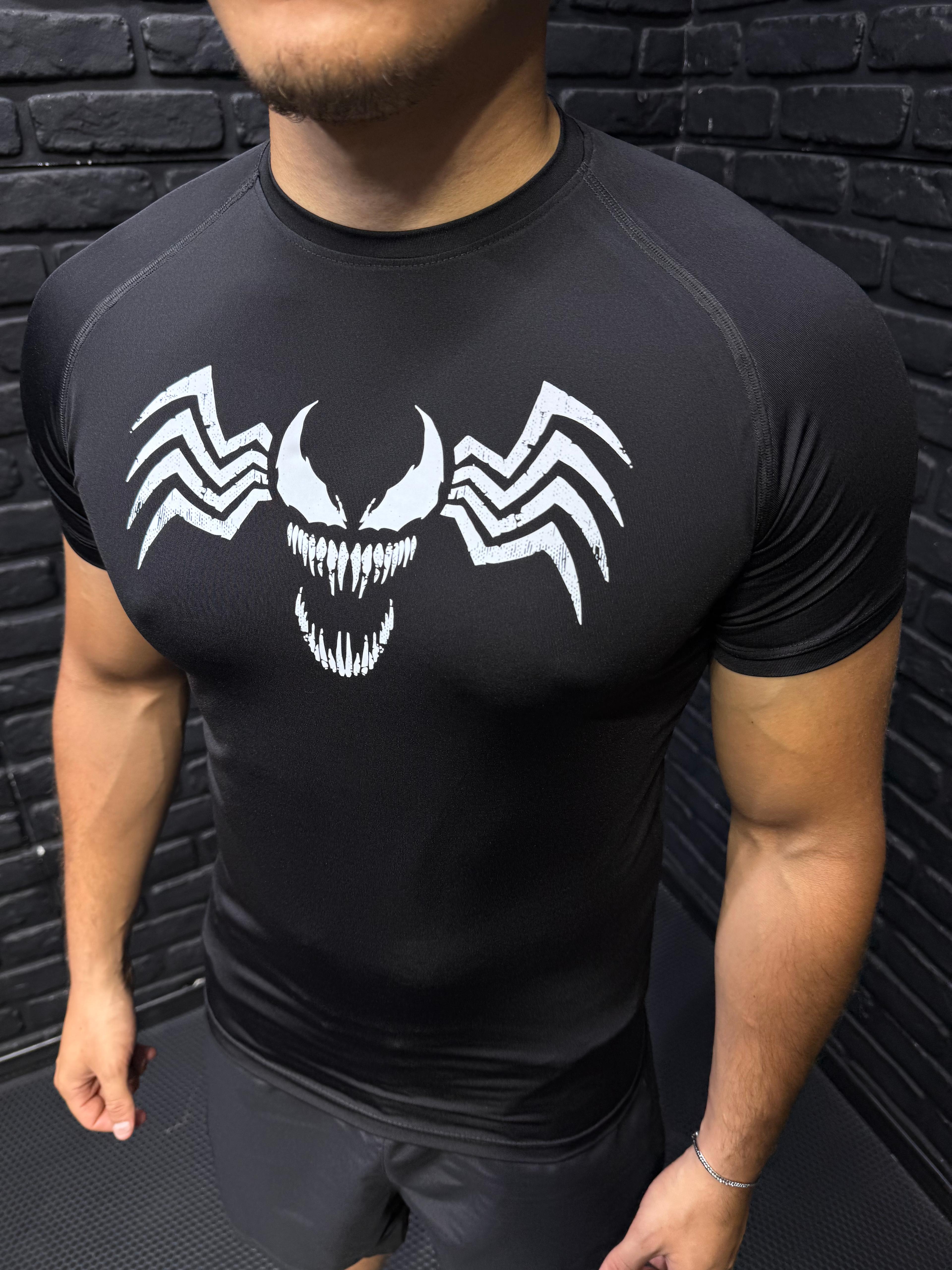 Venom Siyah Compression T-Shirt