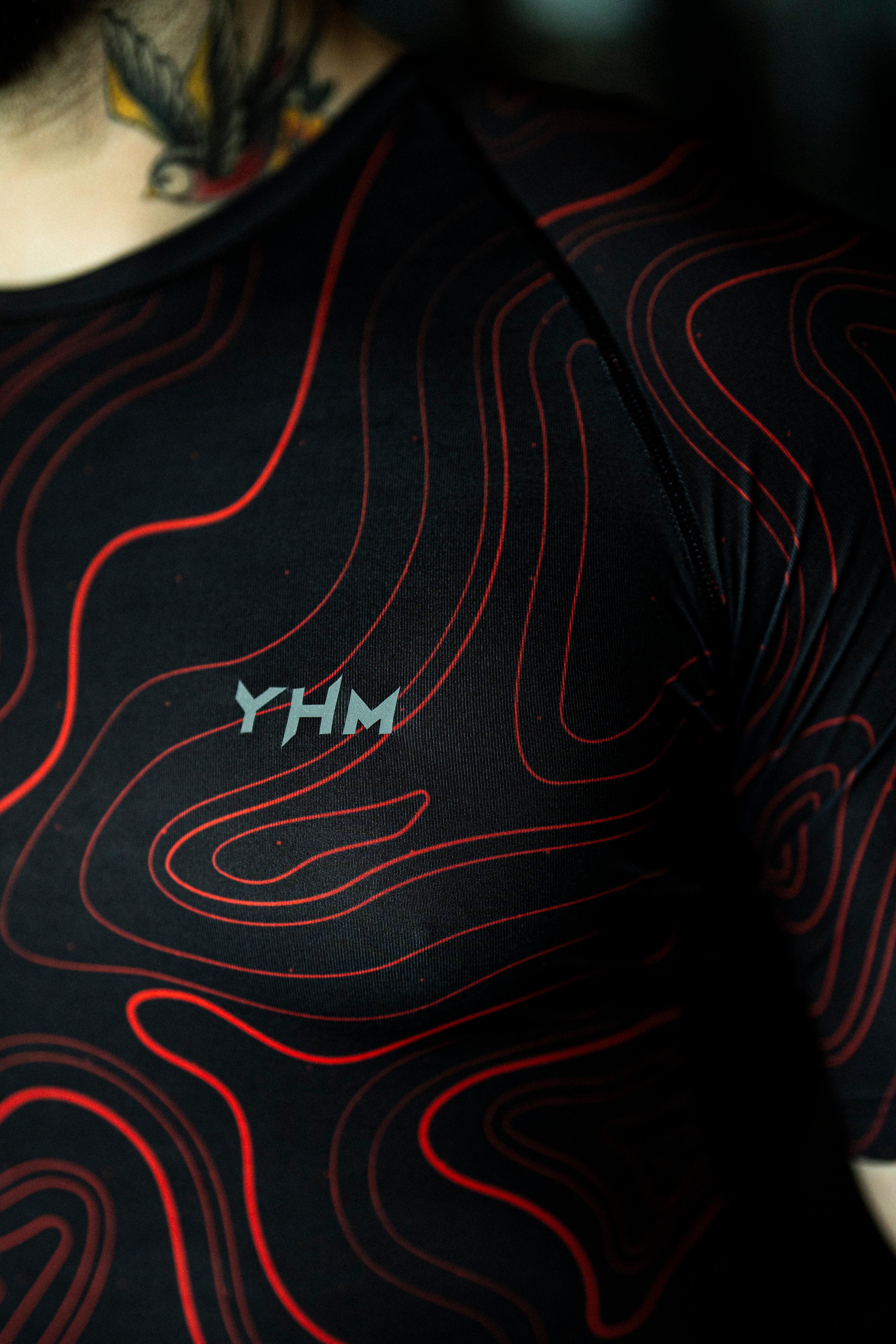 YHM BreezyMax Premium Compression T-Shirt - Red Wawy