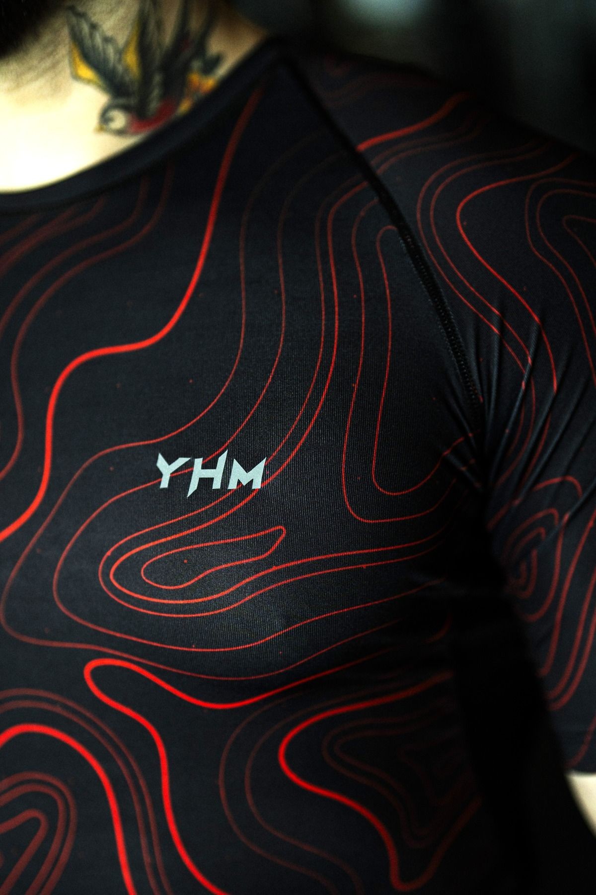 BreezyMax Red Wavy Compression Tshirt