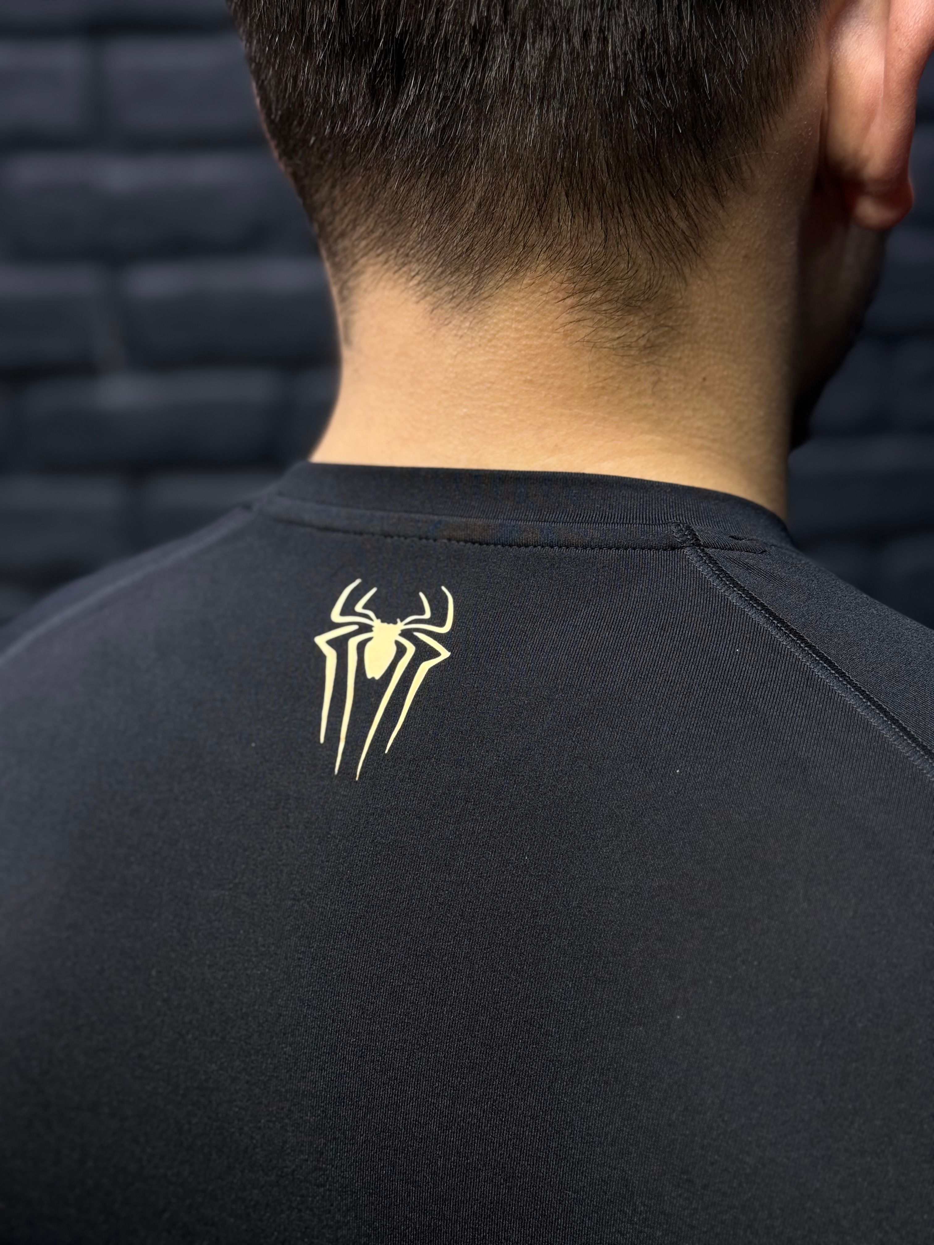 Spider Compression T-Shirt - Siyah - Gold