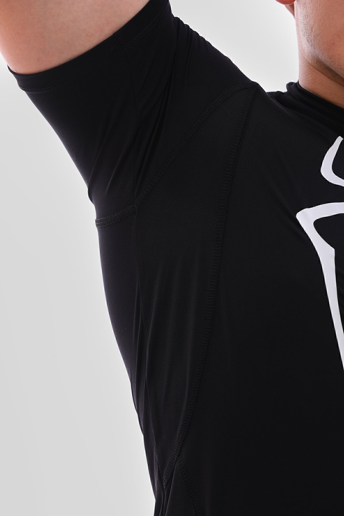 Örümcek Compression Tshirt Siyah Spor Tişört