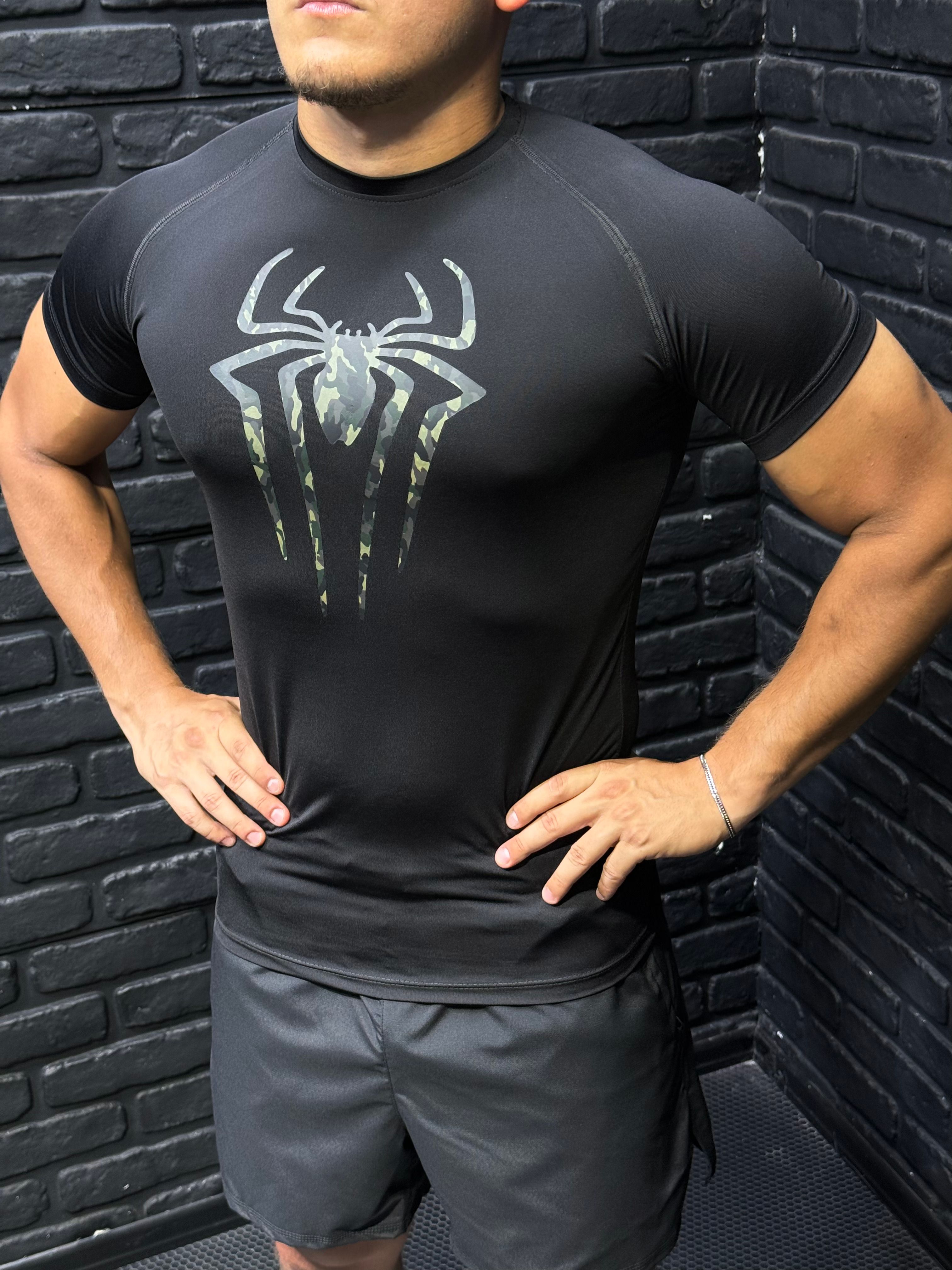 Spider Compression T-Shirt - Kamuflaj