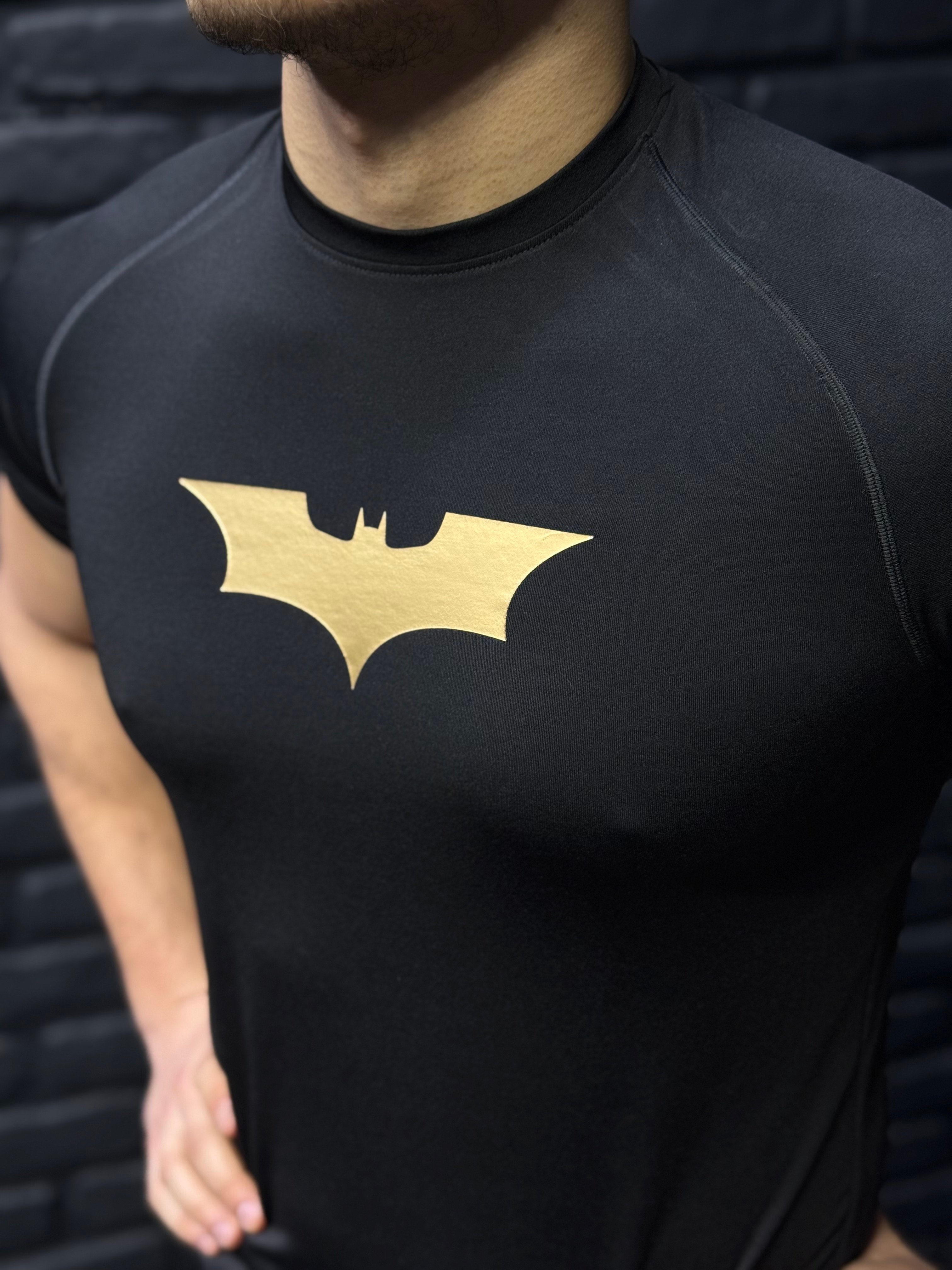 Batman Compression T-Shirt - Siyah - Gold