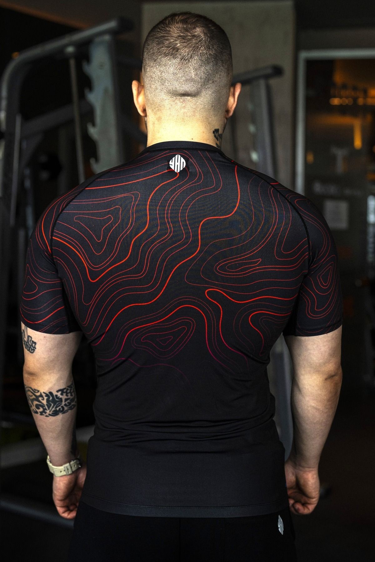 BreezyMax Red Wavy Compression Tshirt