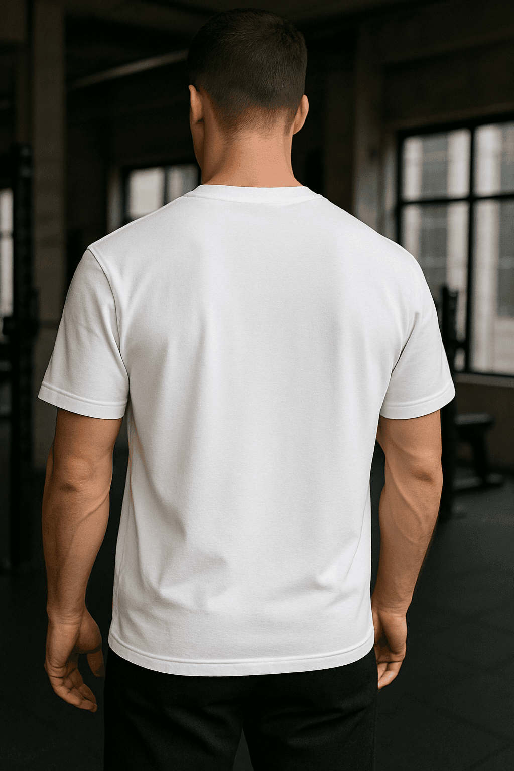 Regular Fit Baskısız T-Shirt - Beyaz