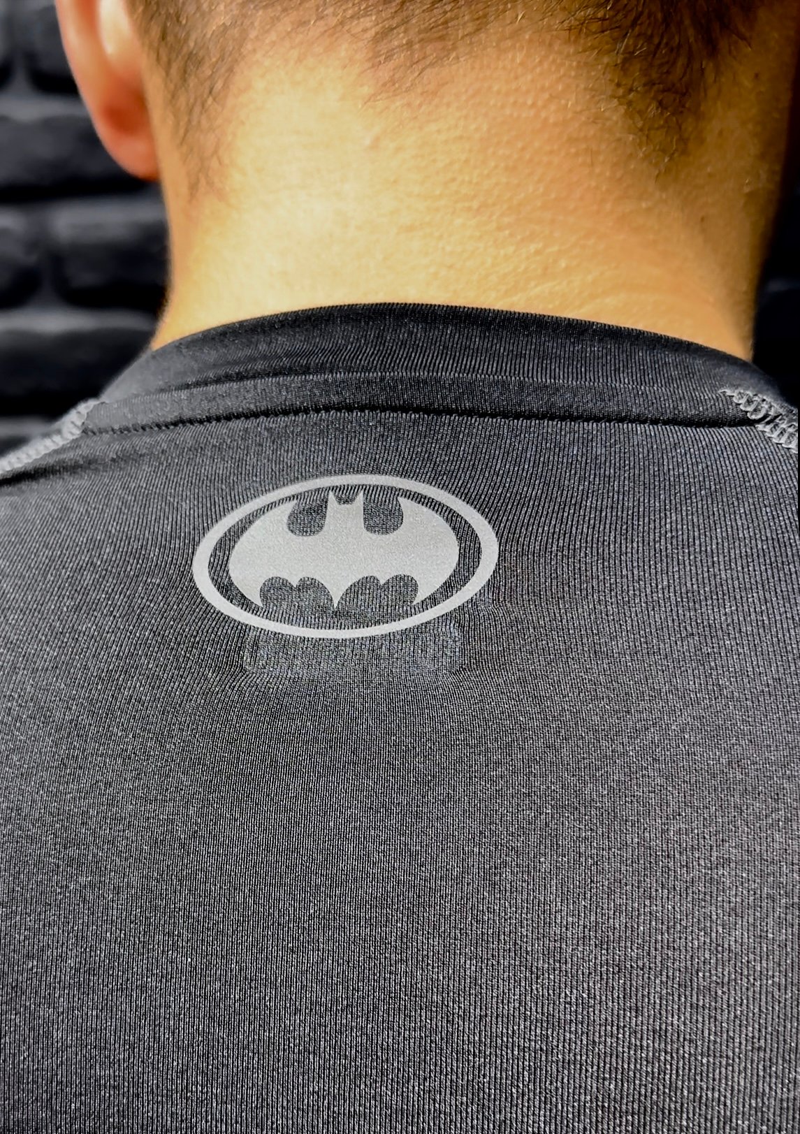Batman Compression T-Shirt - Siyah - Gri Reflektör