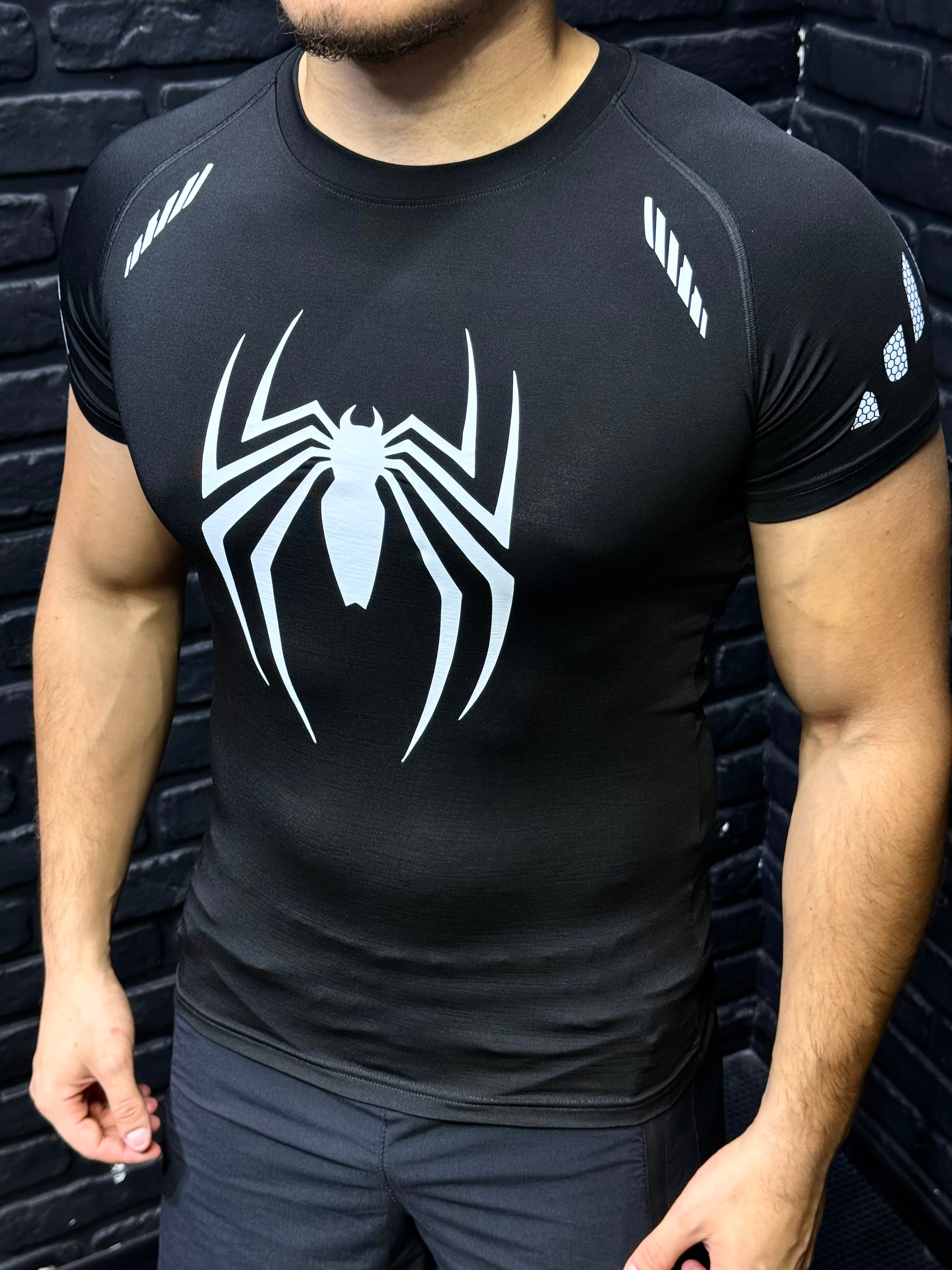 Spider Pro Compression T-Shirt - Siyah