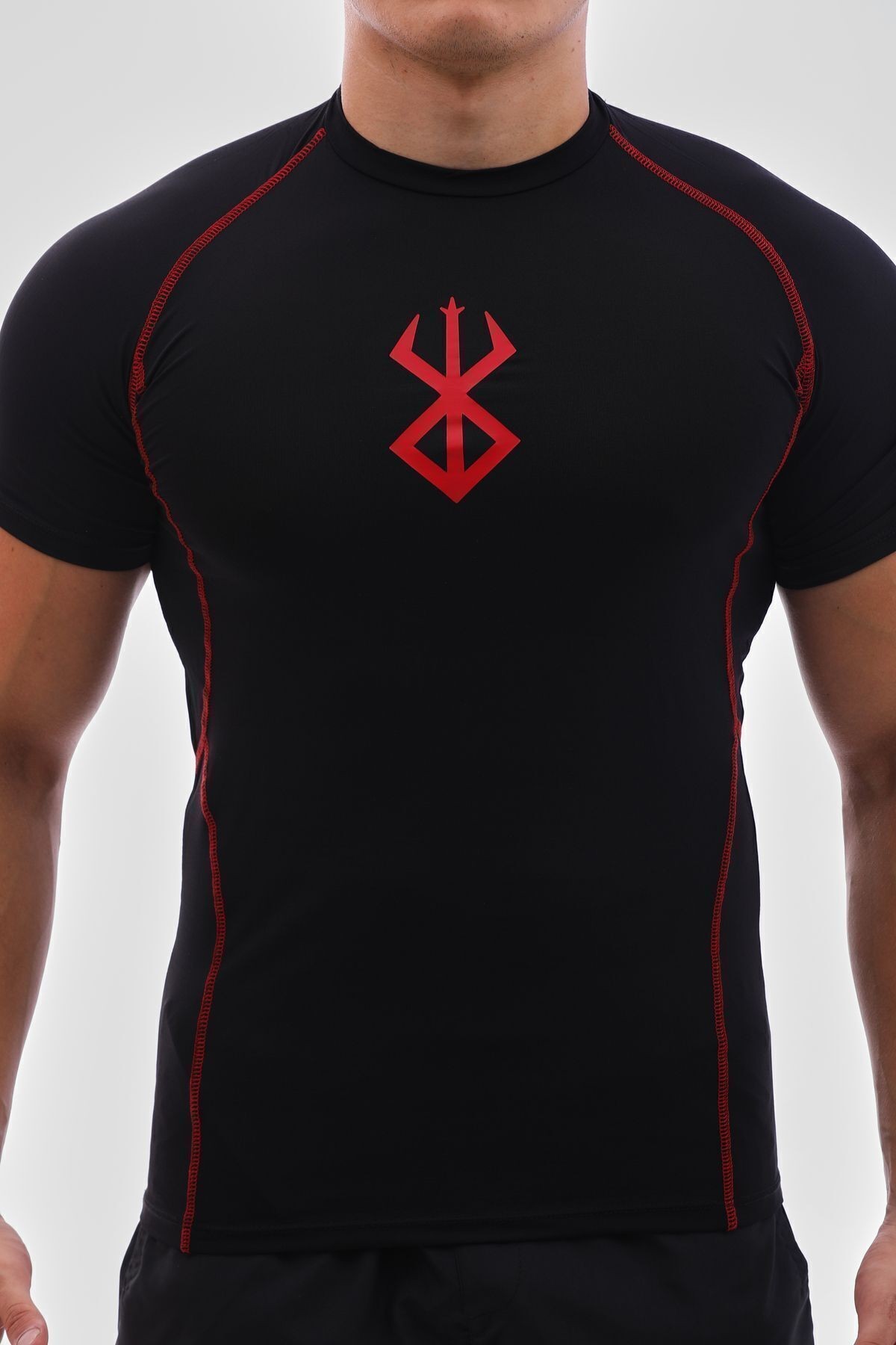 Anime Berserk Compression Tişört Fit Spor Siyah