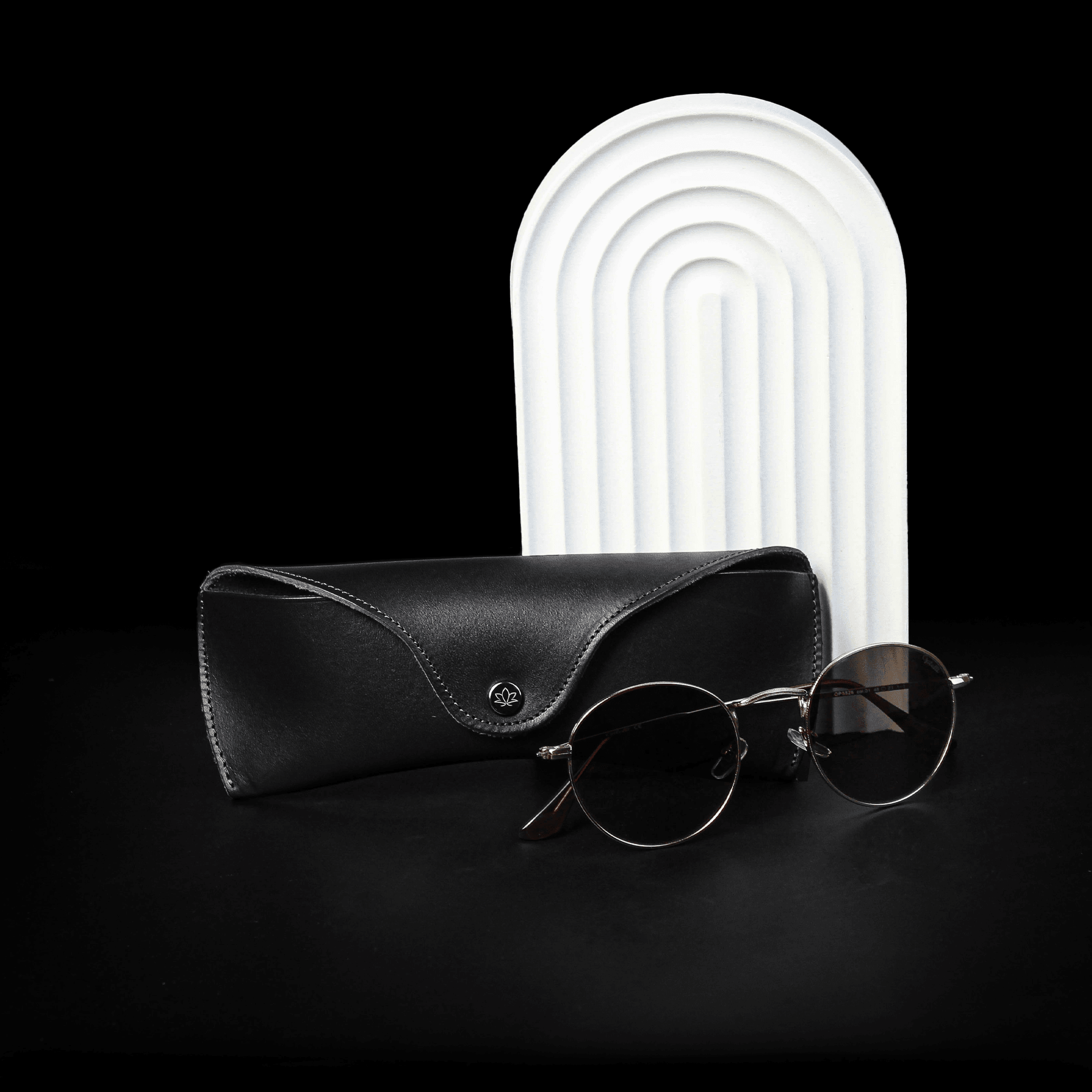 Chanel glasses case with chain