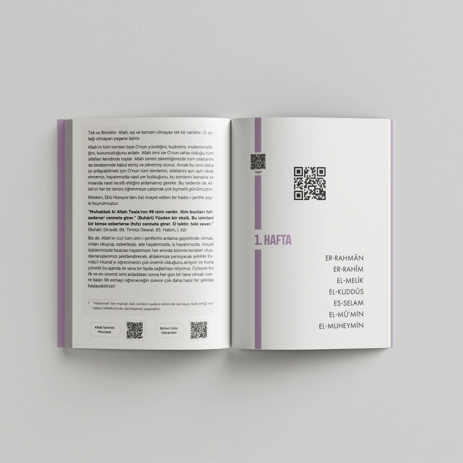 Esmaül Hüsna Ajandası / Yeşil / Sert Kapak (Bi' Dünya Store)