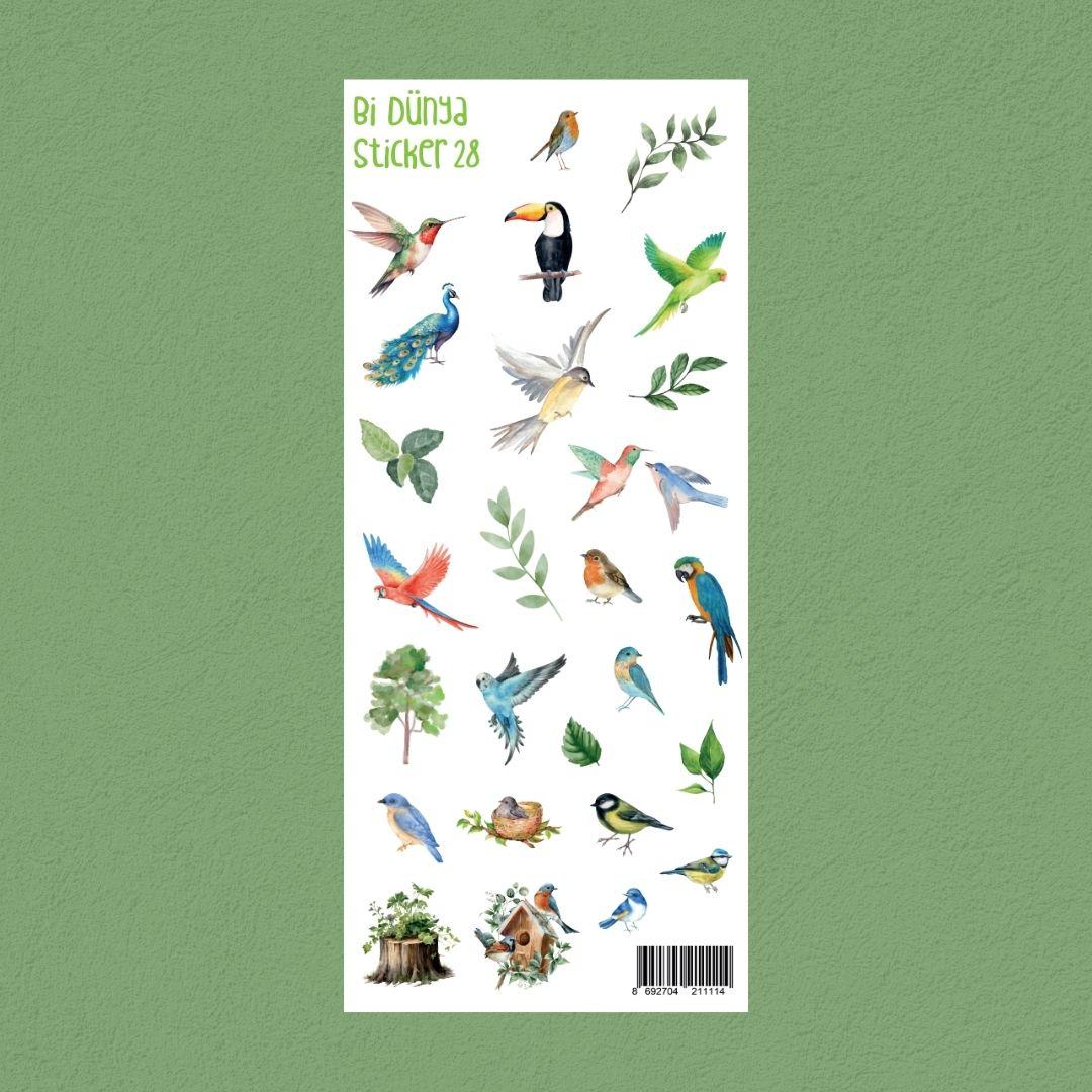 Sticker /28 / Kuşlar