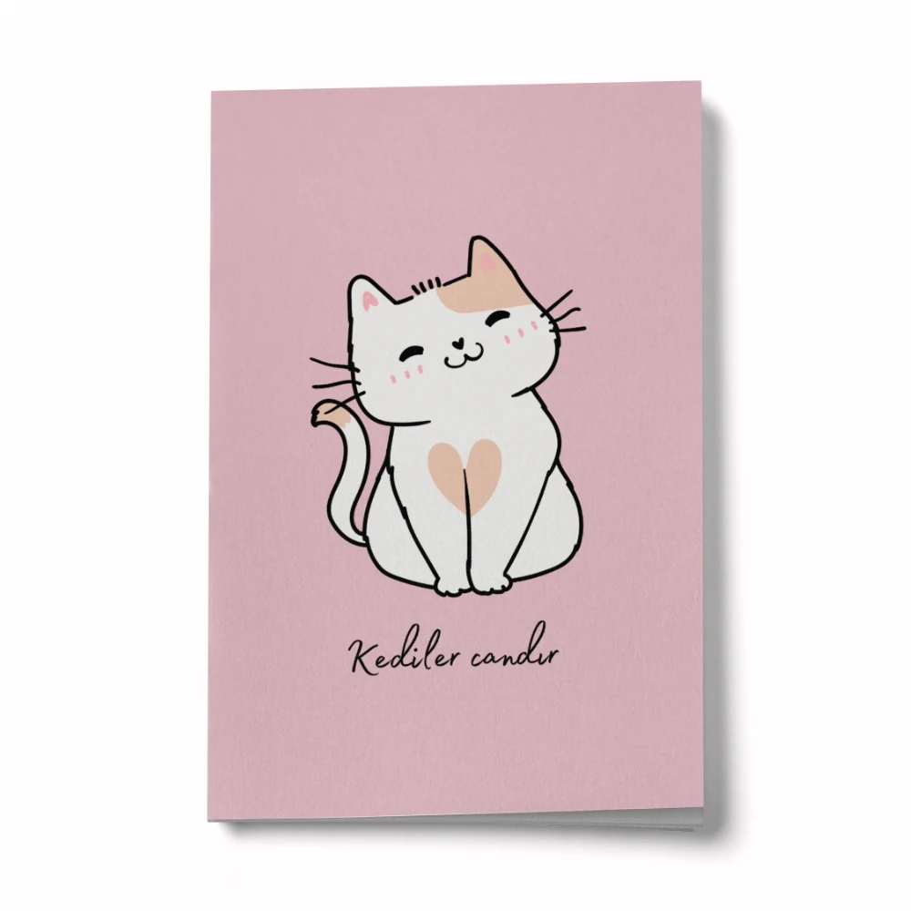 Mini Defter / kedi desen