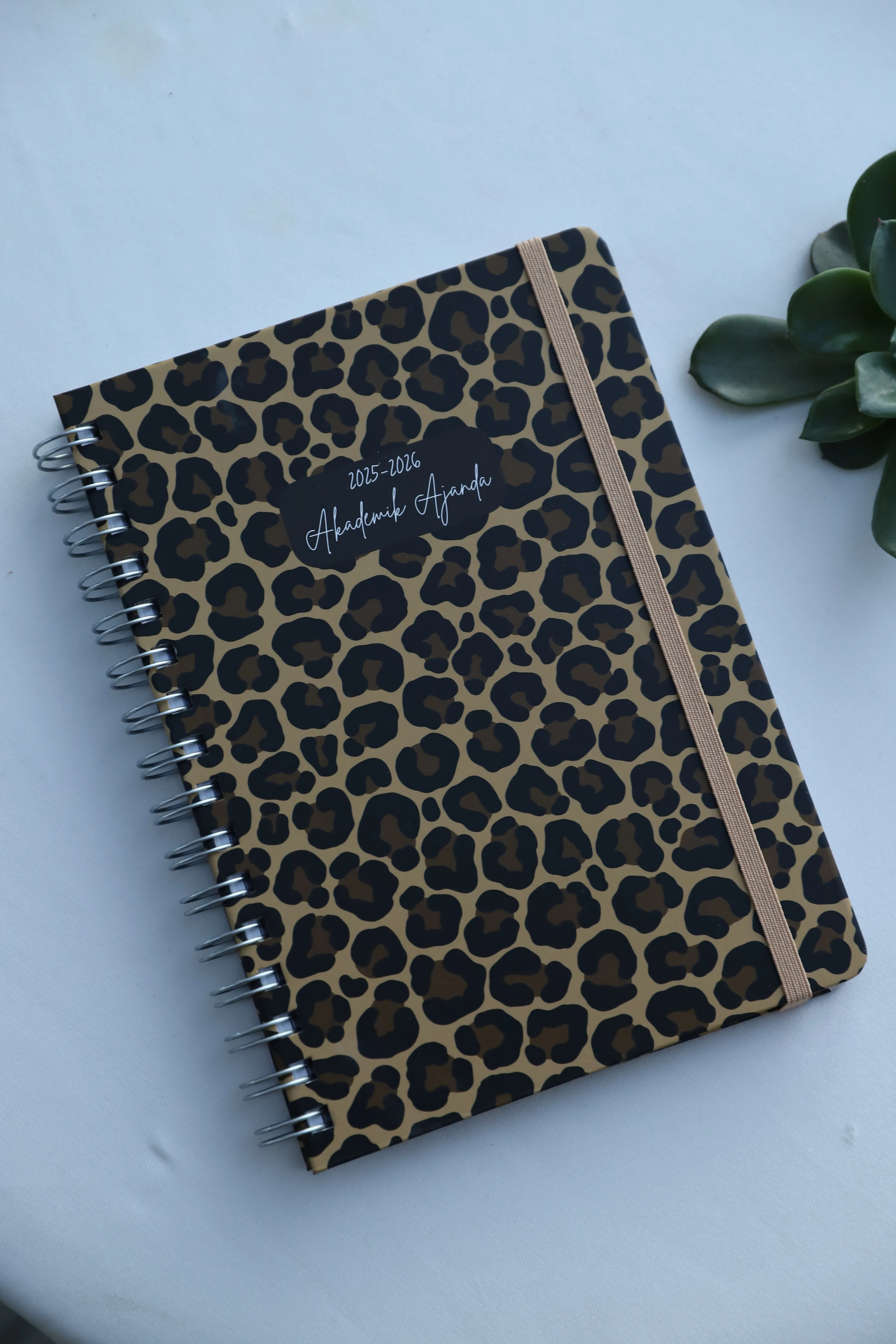 Planlama Defteri / Tarihli Ajanda 2026 - Leopar Desen