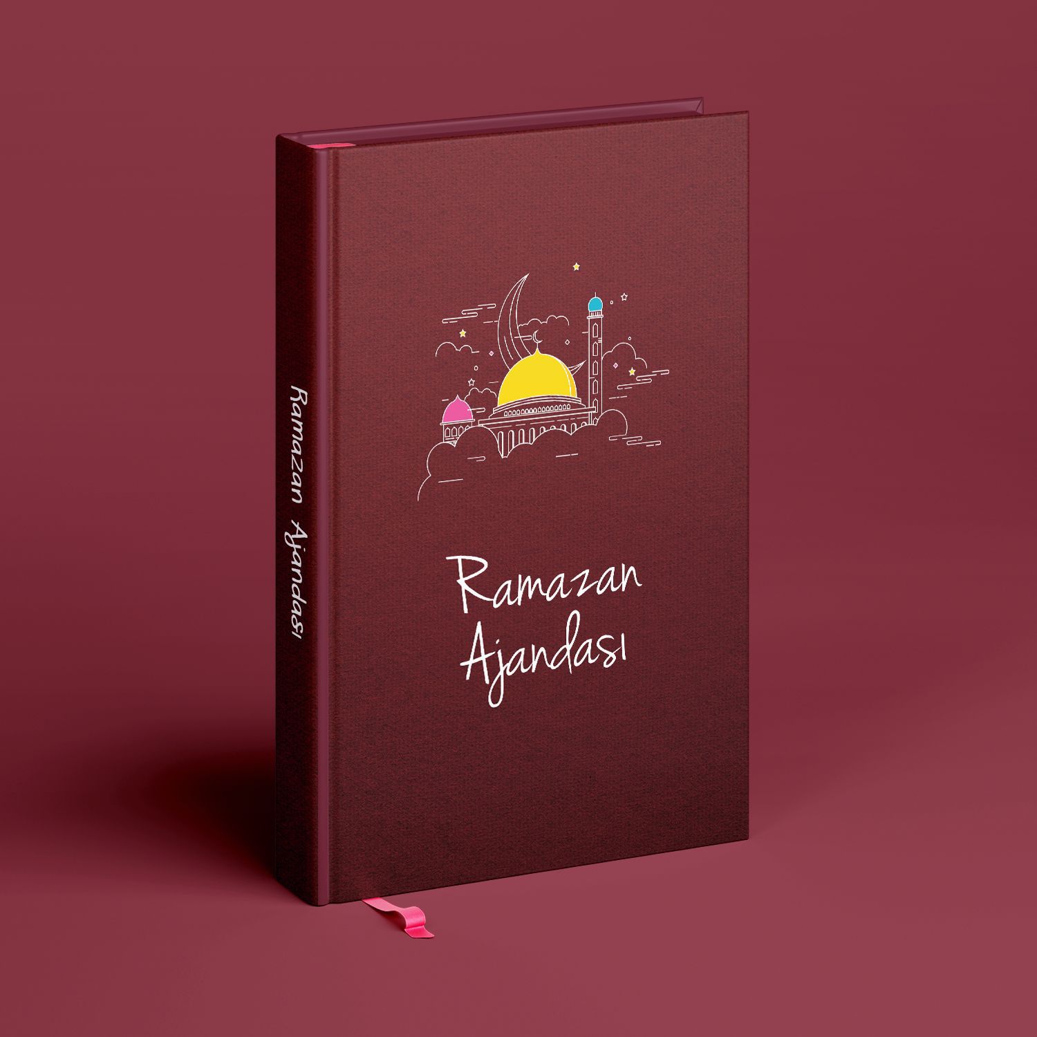 Ramazan Ajandası / Bordo / Sert Kapak (Bi' Dünya Store)