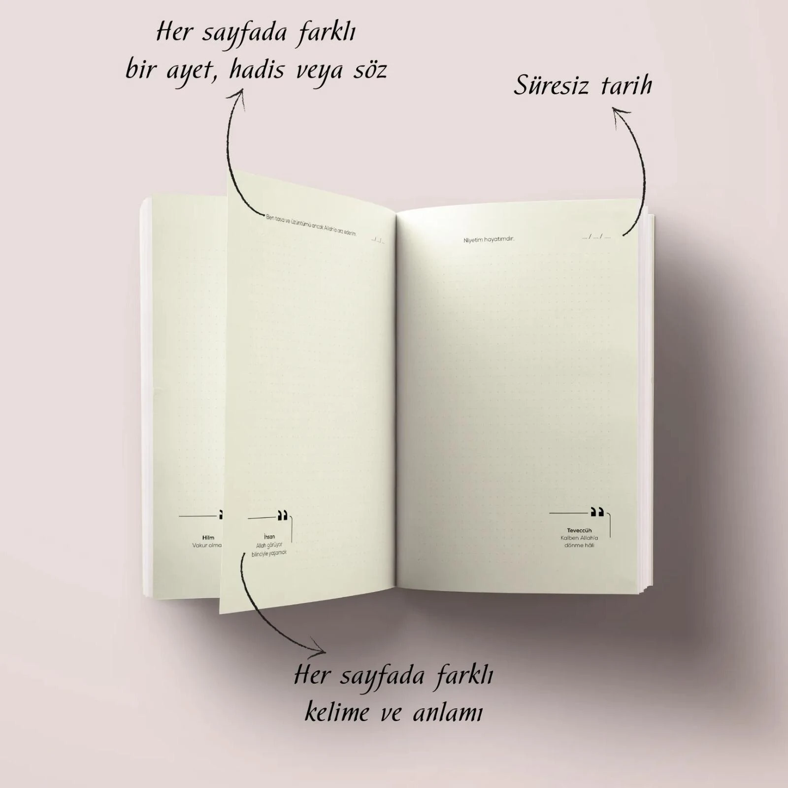 İslami Defter / Yaratan Rabbinin Adıyla Oku / Sayfaları ayet Hadisli