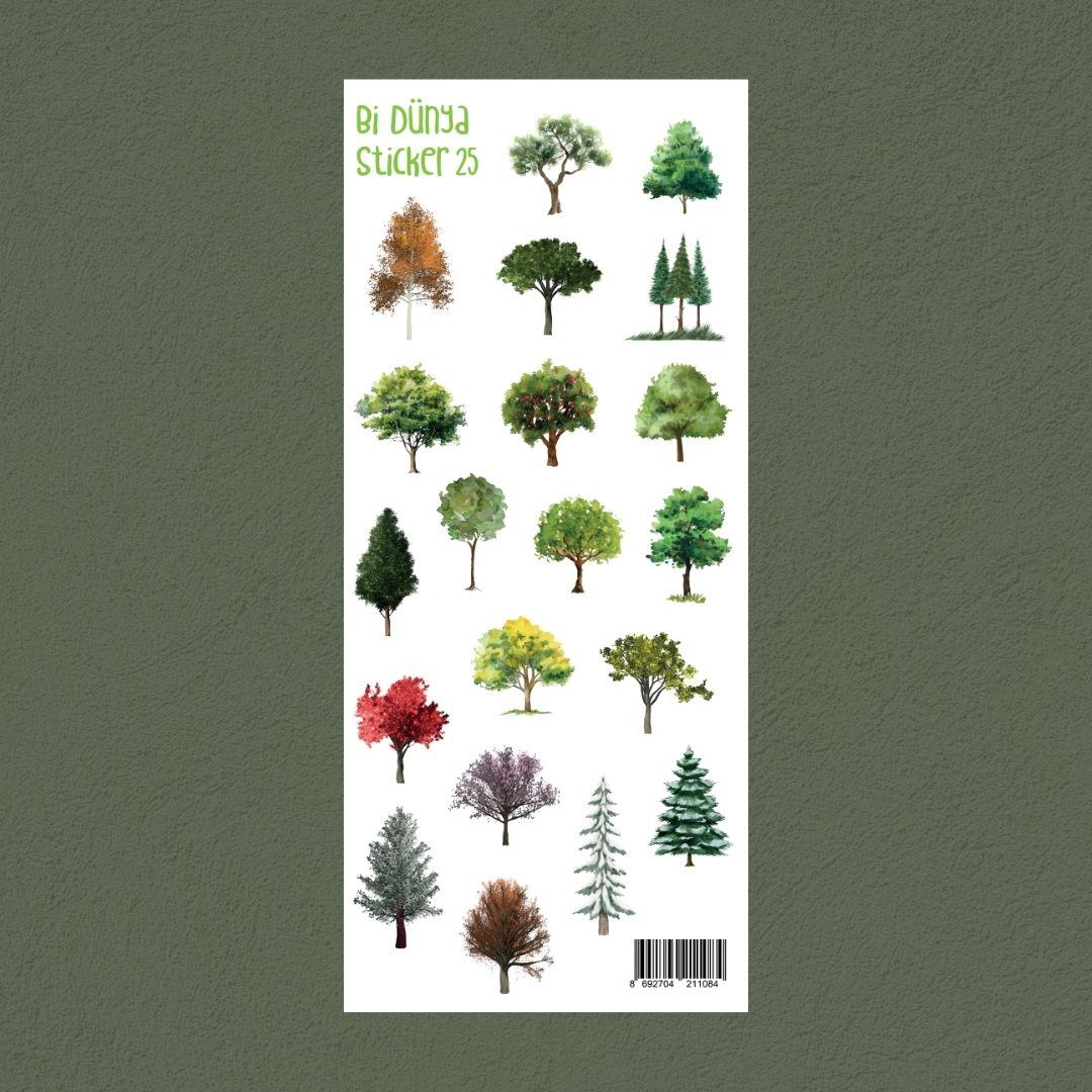 Sticker / 25 / Ağaçlar