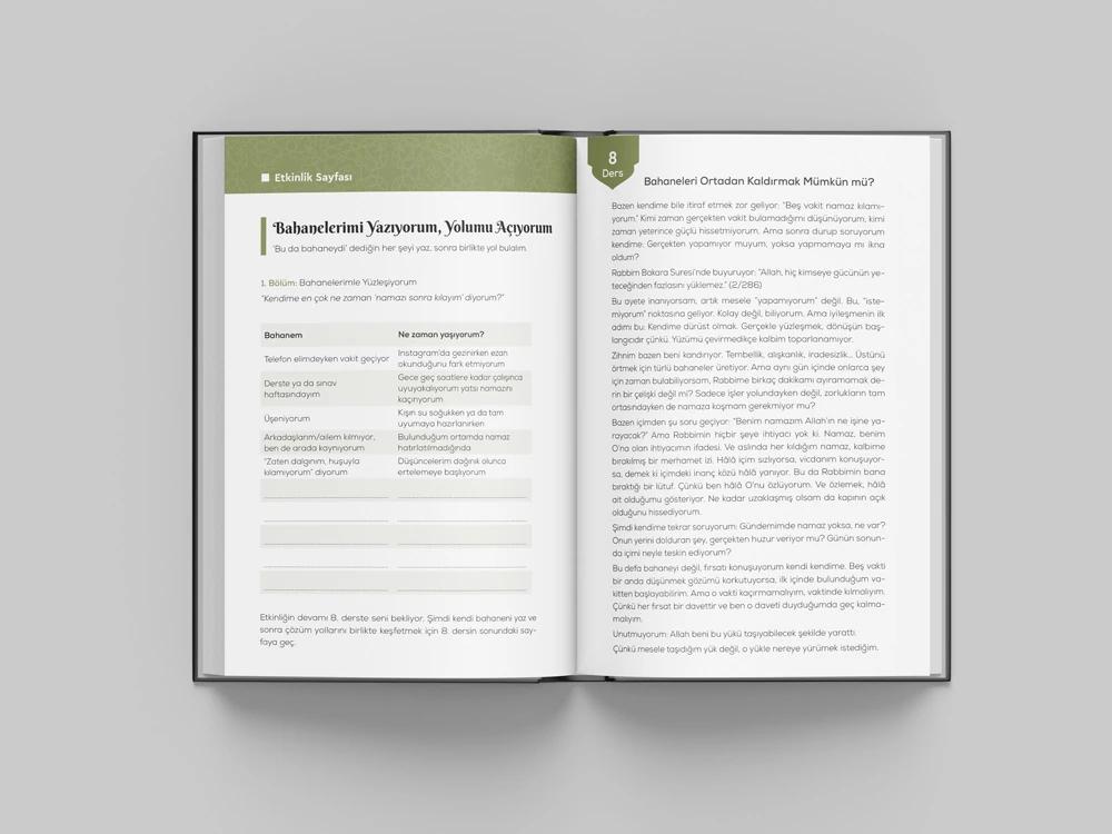 Namaz Ajandası / Bej / Sert Kapak (Bi'Dünya Store)