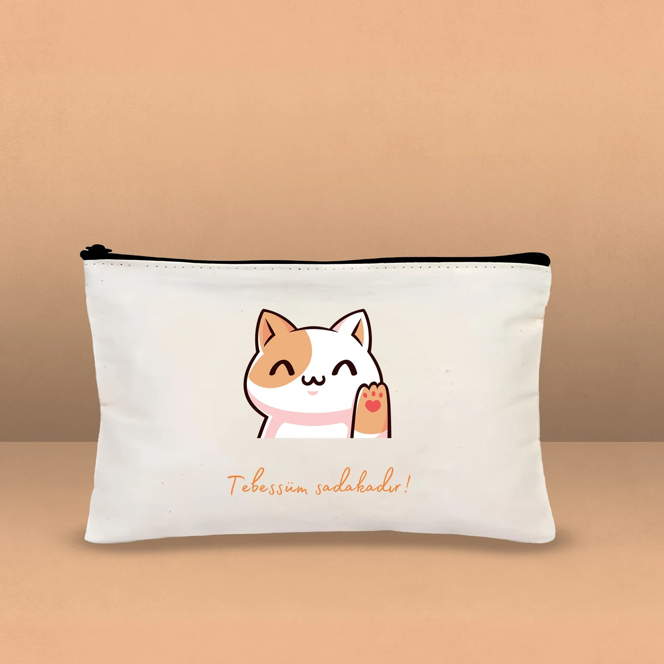Kalemlik / Cüzdan - Kedi Desen - Tebessüm