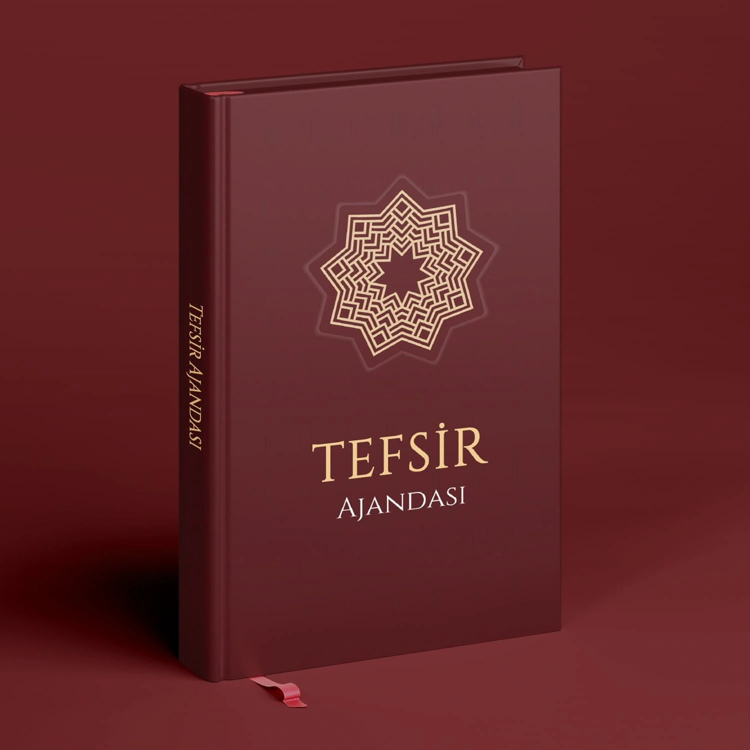 Tefsir Ajandası / Bordo / Sert Kapak (Bi' Dünya Store)
