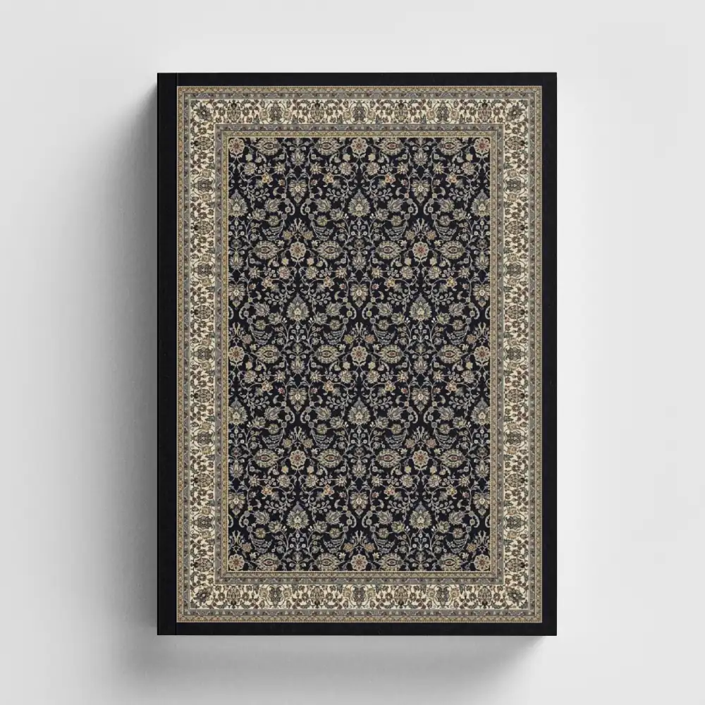Noktalı Defter / Kilim desen siyah