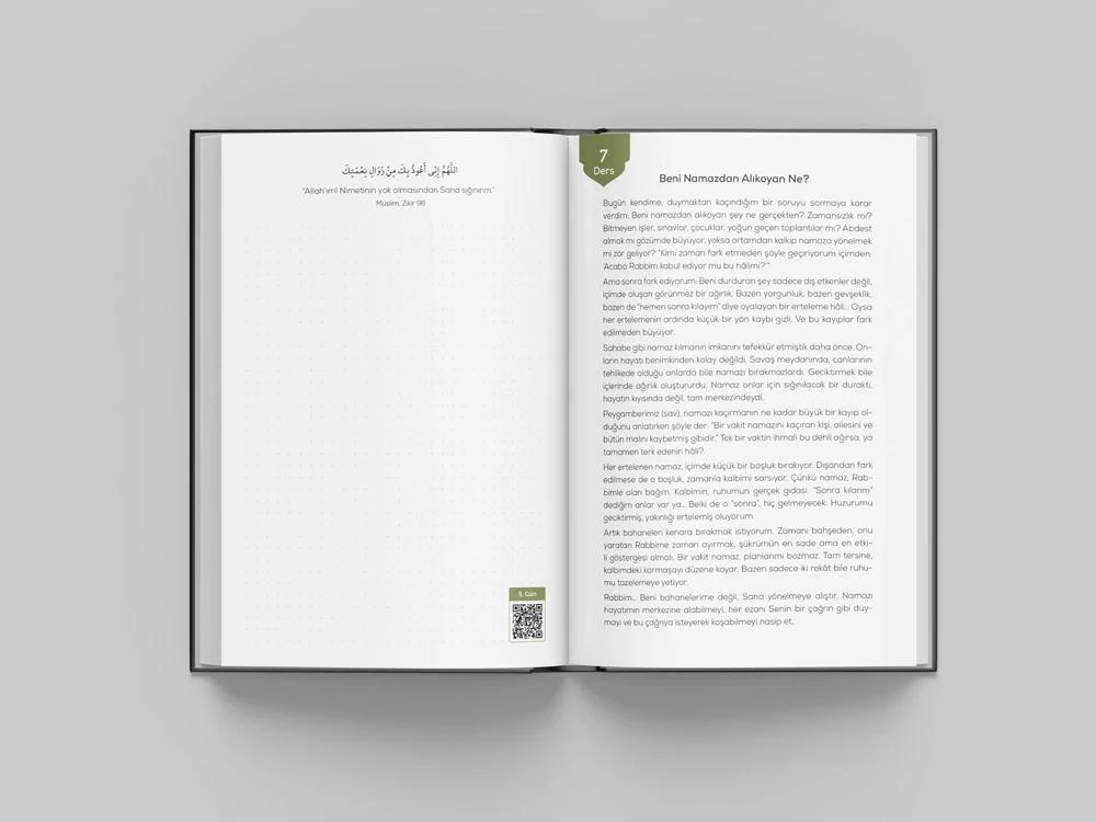 Namaz Ajandası / Mor / İnce Kapak (Bi'Dünya Store)