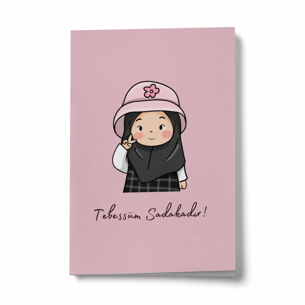 Mini Defter / tebessüm sadakadır - mini tesettür