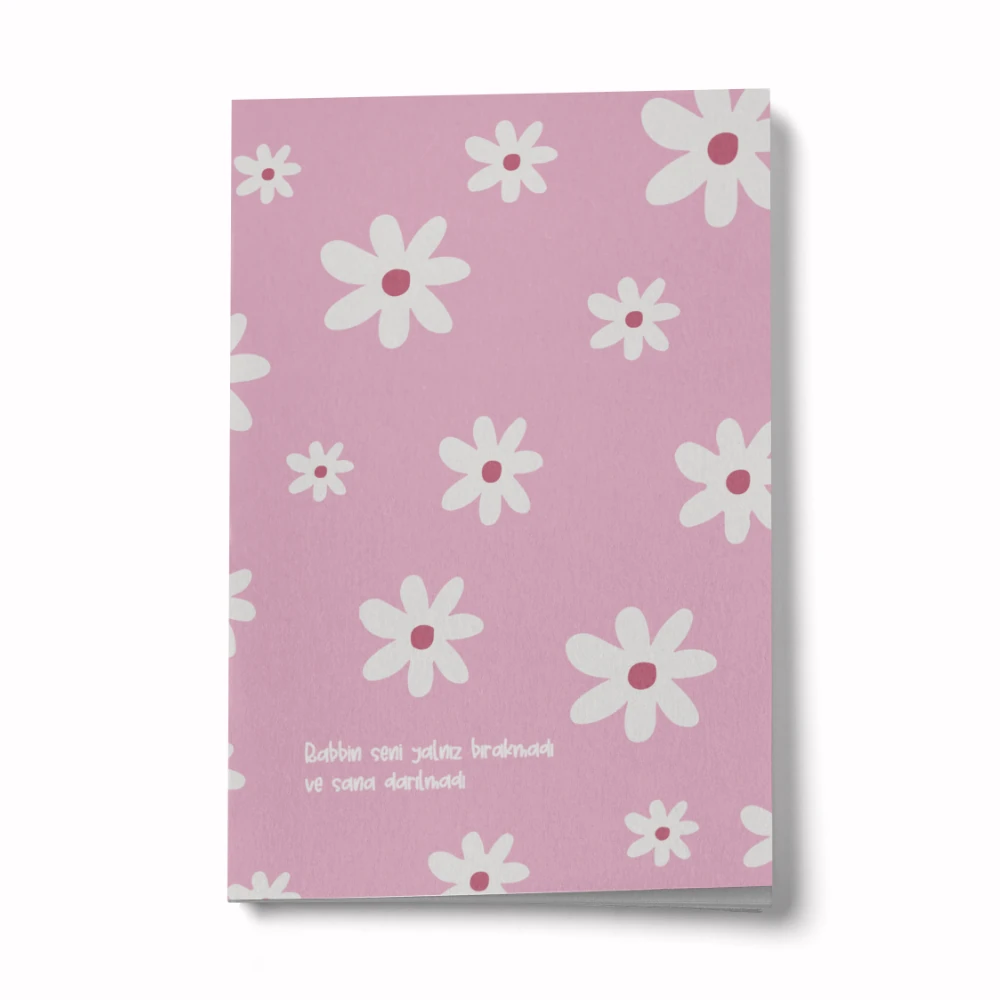 Mini Defter / papatya - pembe