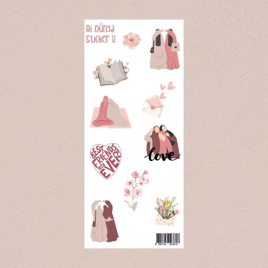 Sticker / 12 / Tesettür 3 - Dostlar