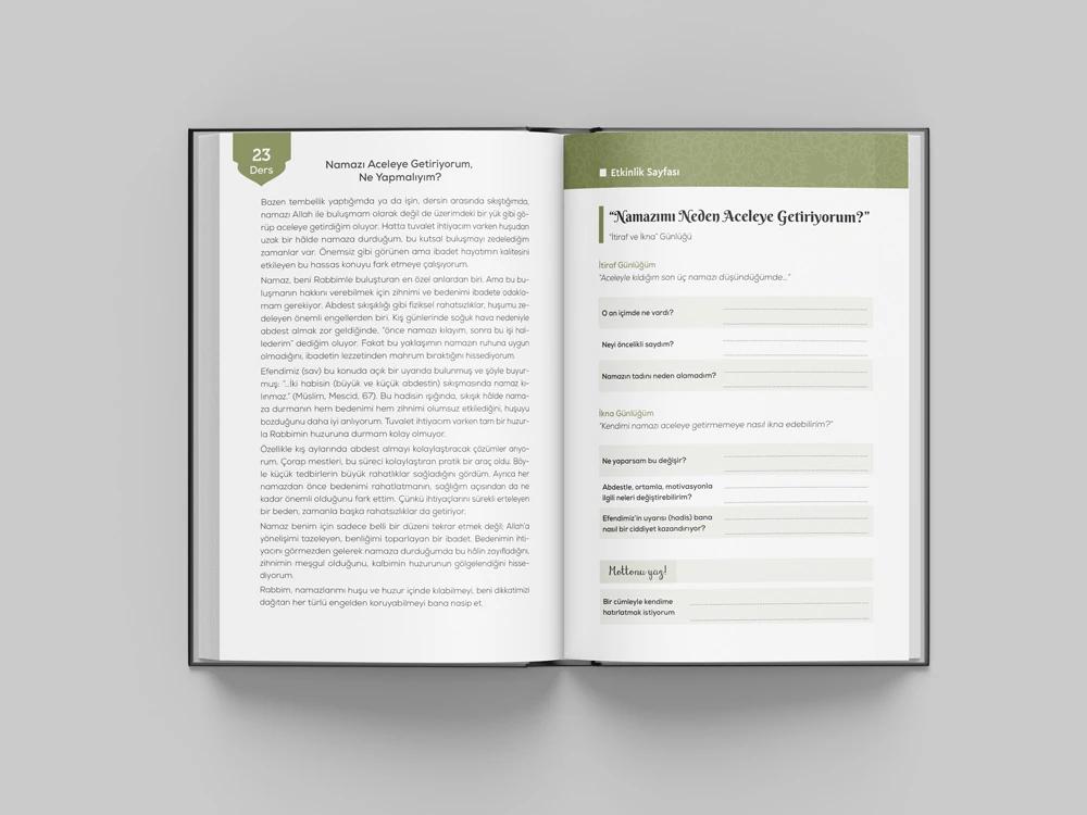 Namaz Ajandası / Bej / İnce Kapak (Bi'Dünya Store)